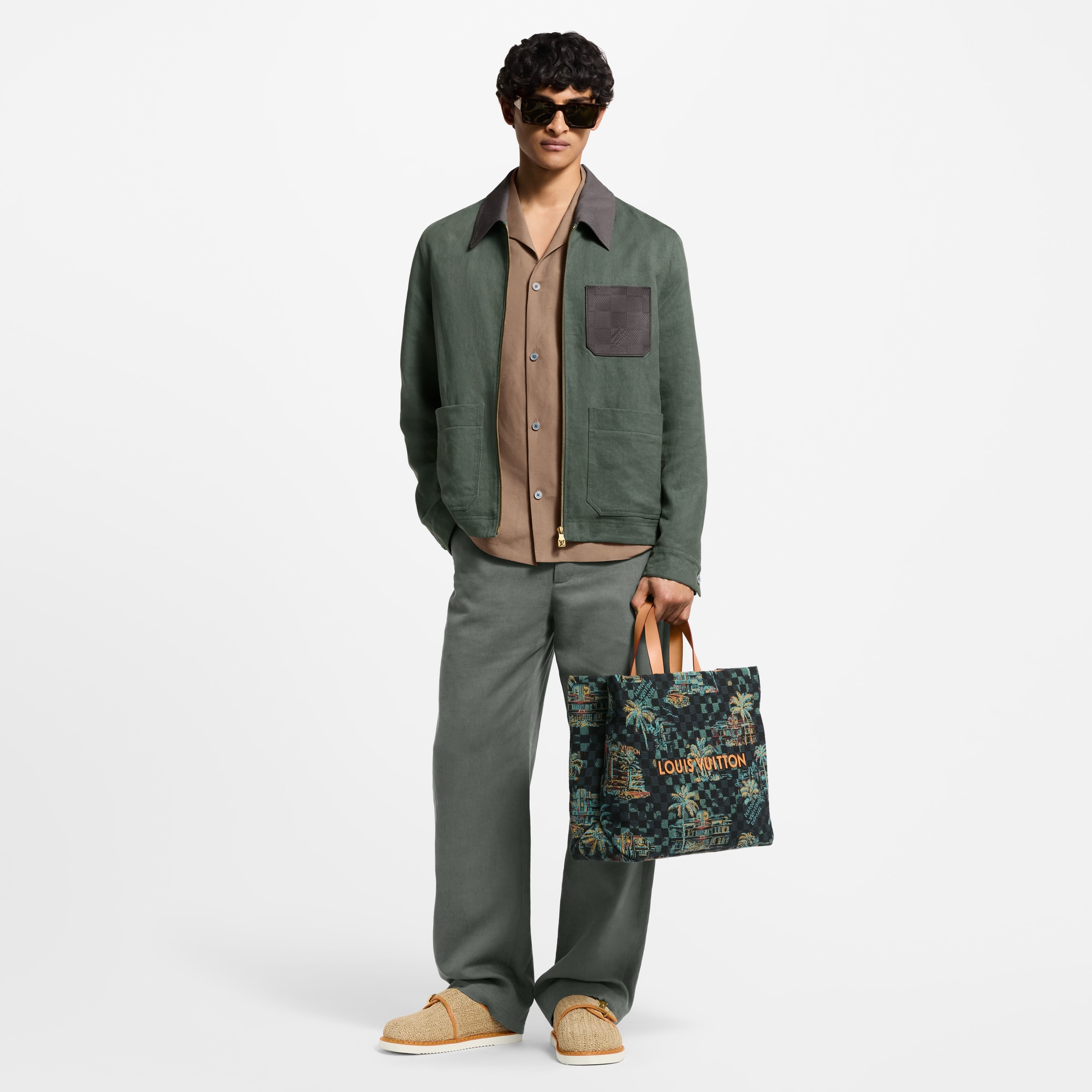  Ready-to-Wear Coats and Outerwear Light Linen Workwear Jacket | Louis Vuitton ® (Product zoom)