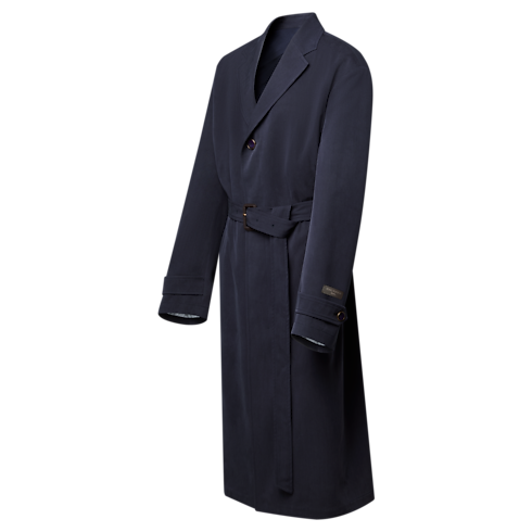 Ready-to-Wear Coats and Outerwear Lightweight Wool Silk Belted Coat | Louis Vuitton ® (Product zoom)