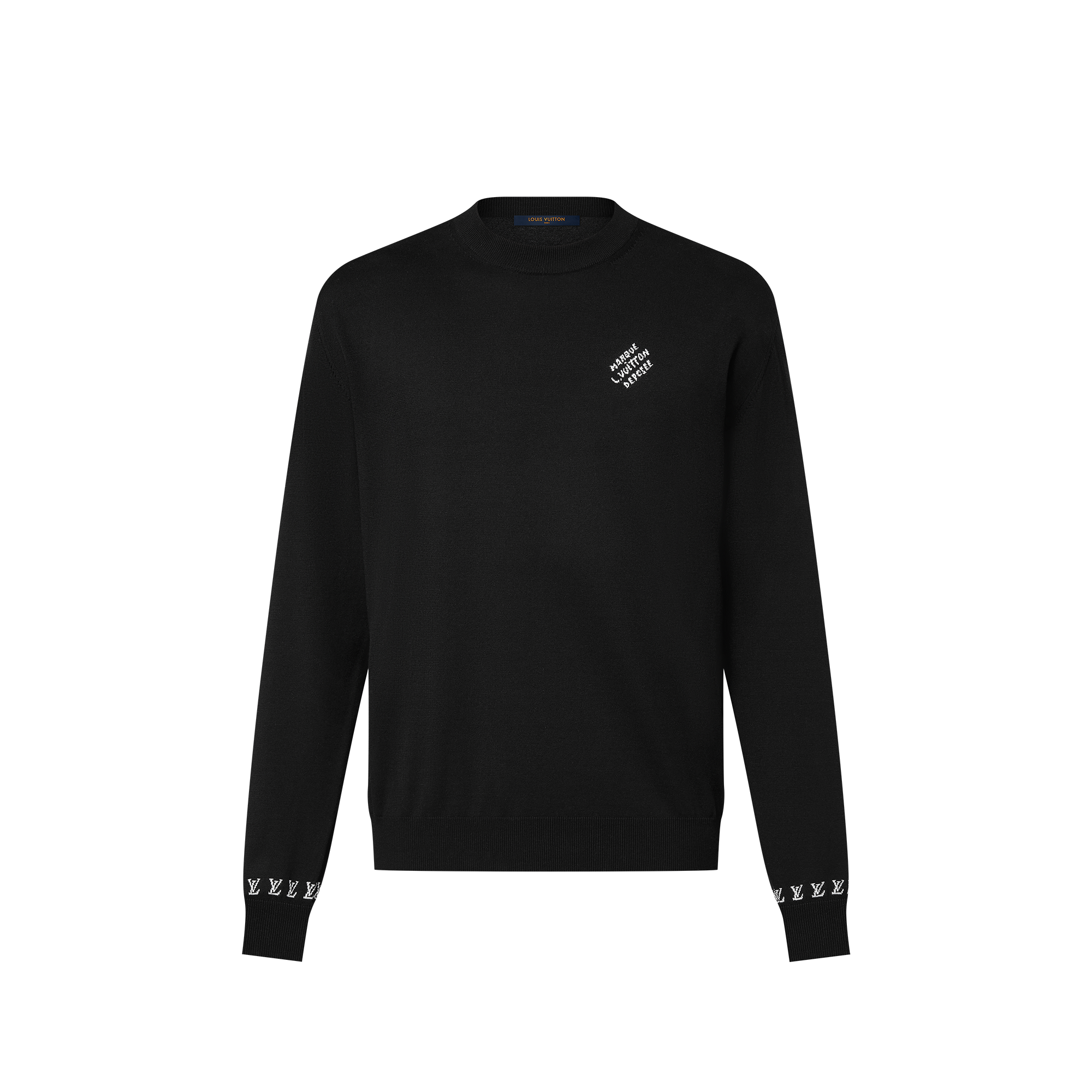  Ready-to-Wear Knitwear and Sweatshirts Long-Sleeved Cotton Crewneck | Louis Vuitton ® (Product zoom)