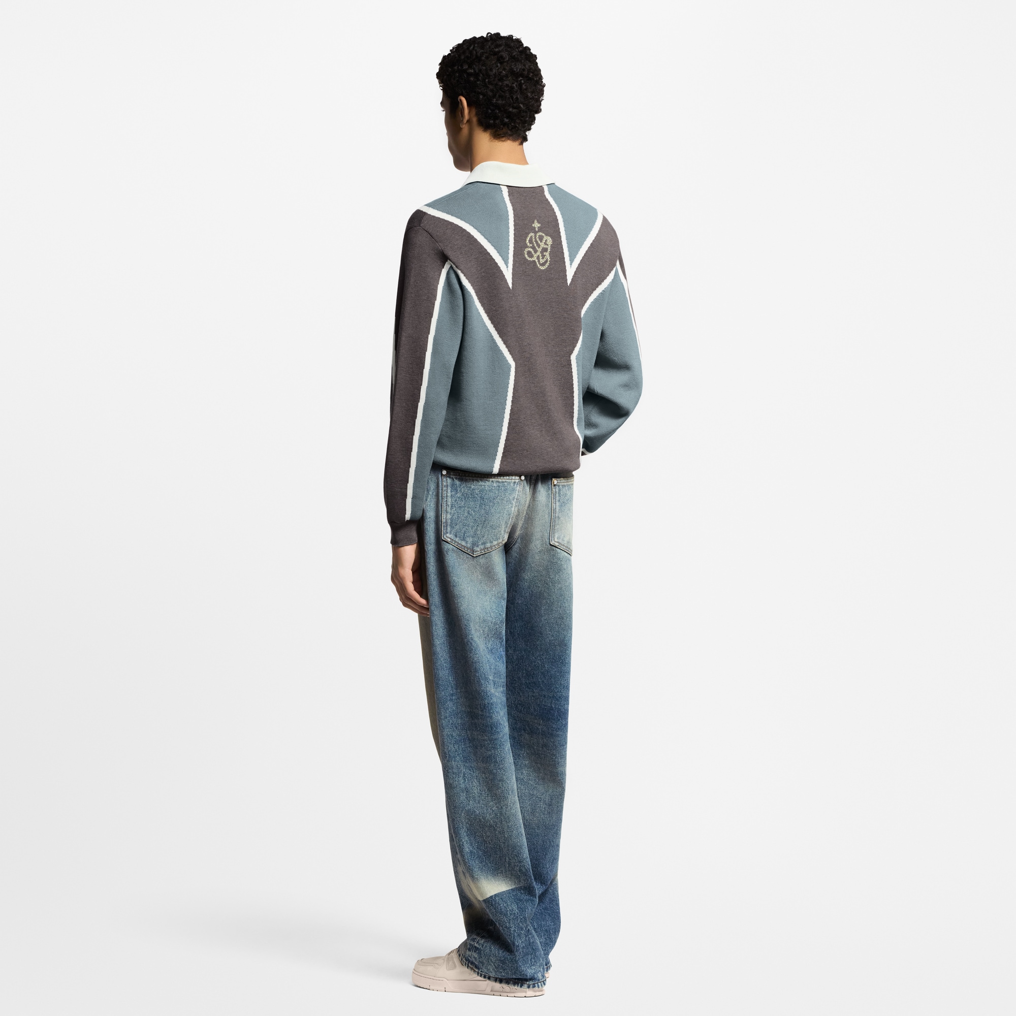  Ready-to-Wear T-Shirts and Polos Long-Sleeved Cotton Intarsia Soccer Top | Louis Vuitton ® (Product zoom)