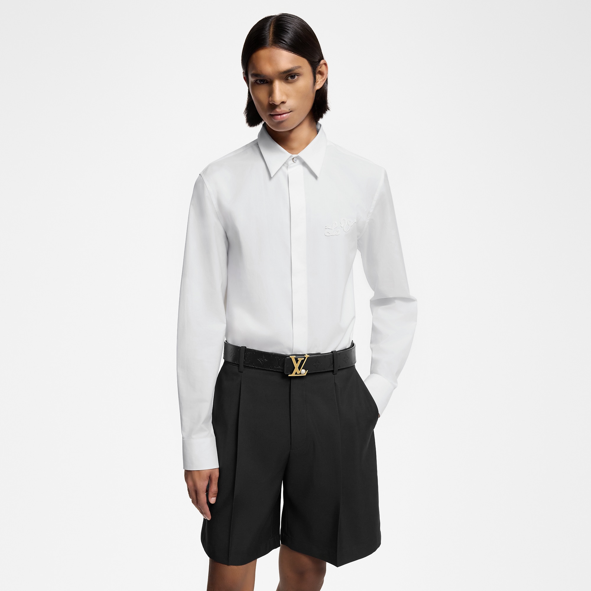 Long-Sleeved Cotton Shirt