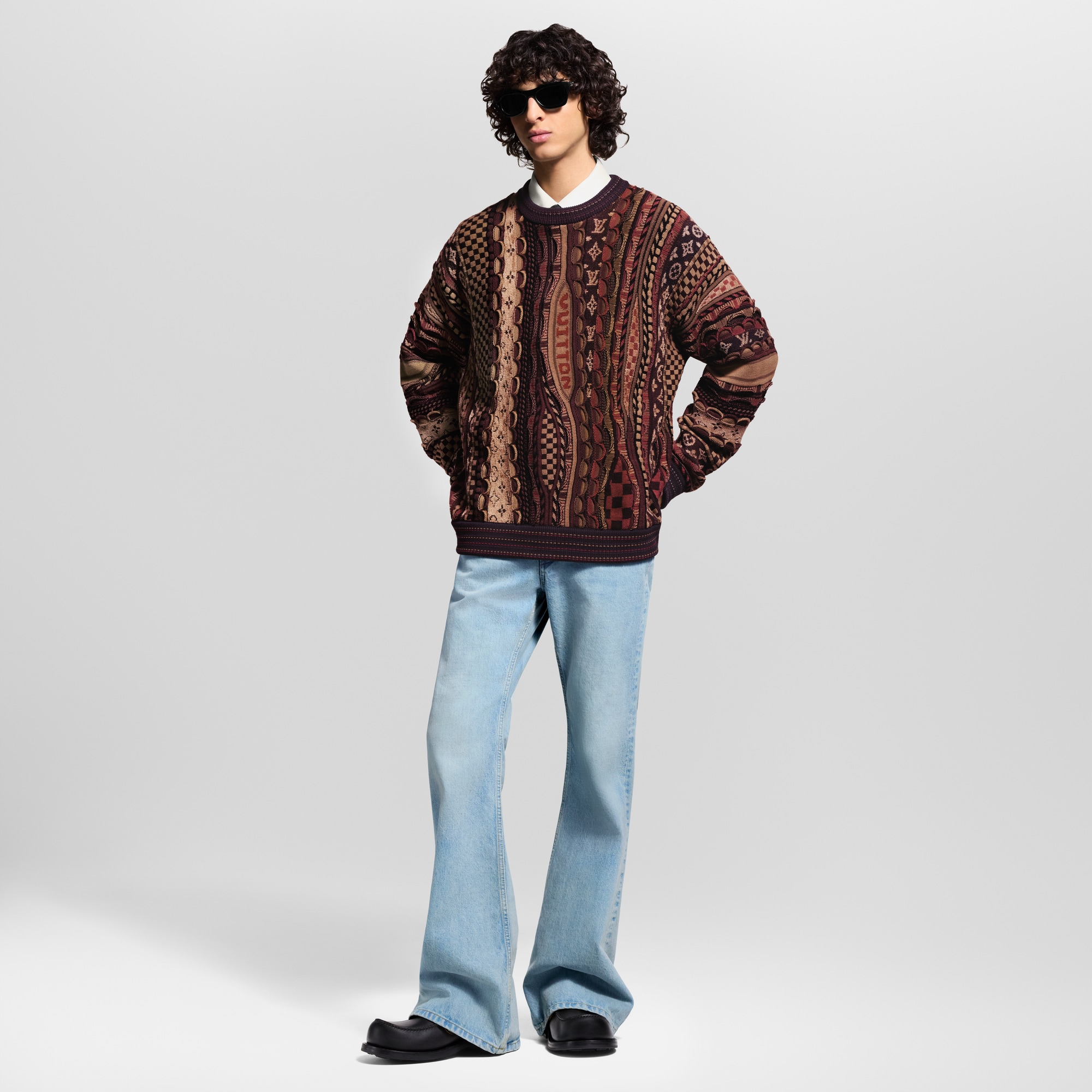  Ready-to-Wear All Ready-to-Wear Long-Sleeved Crewneck | Louis Vuitton ® (Product zoom)
