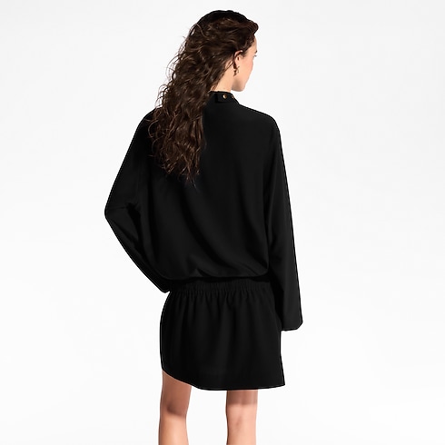 Ready-to-Wear Dresses Long-Sleeved Lavallière Dress | Louis Vuitton ® (Product zoom)