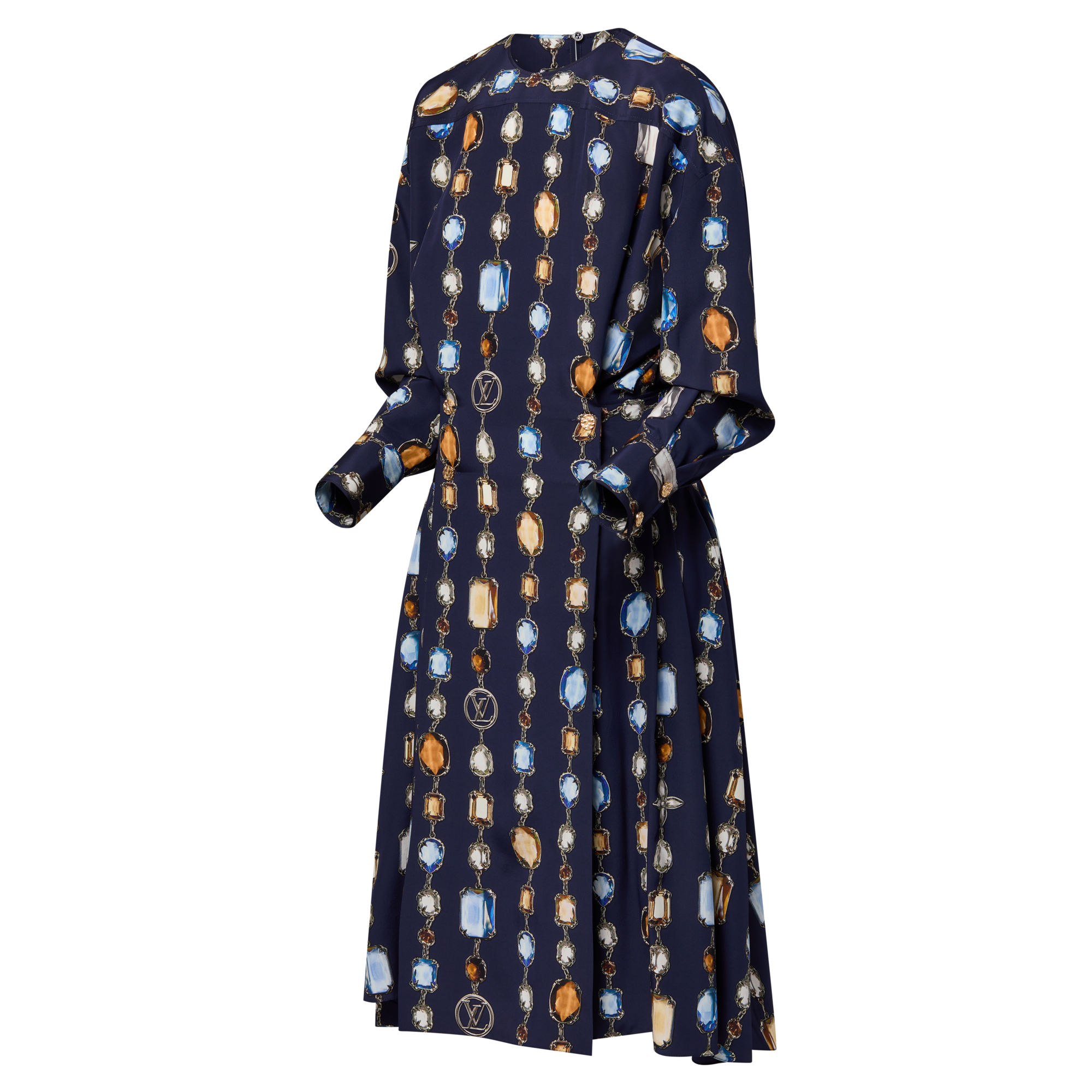  Ready-to-Wear Dresses Long-Sleeved Necklace Dress | Louis Vuitton ® (Product zoom)