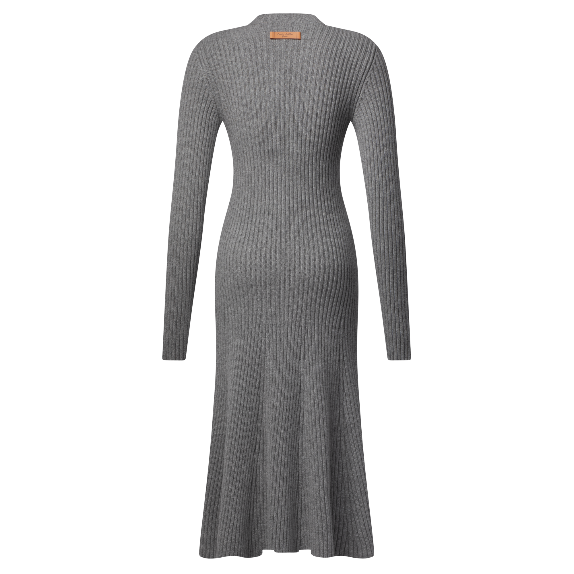  Ready-to-Wear Dresses Long-Sleeved Rib-Knit Maxi Dress | Louis Vuitton ® (Product zoom)