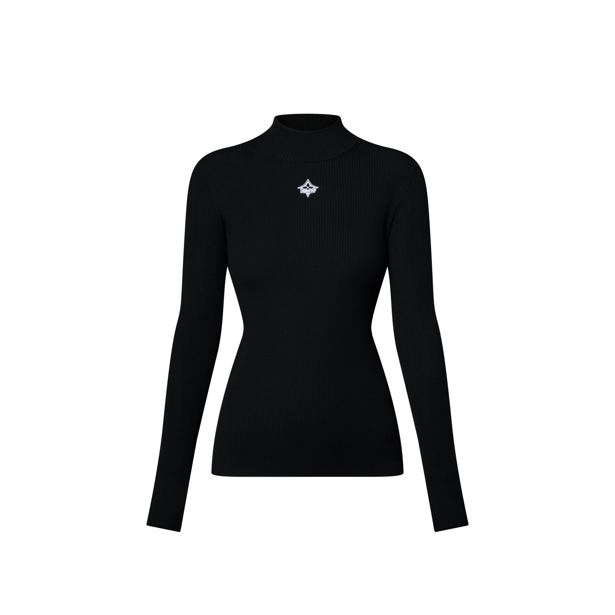 Ready-to-Wear Knitwear Long-Sleeved Rib-Knit Top | Louis Vuitton ® (Product zoom)
