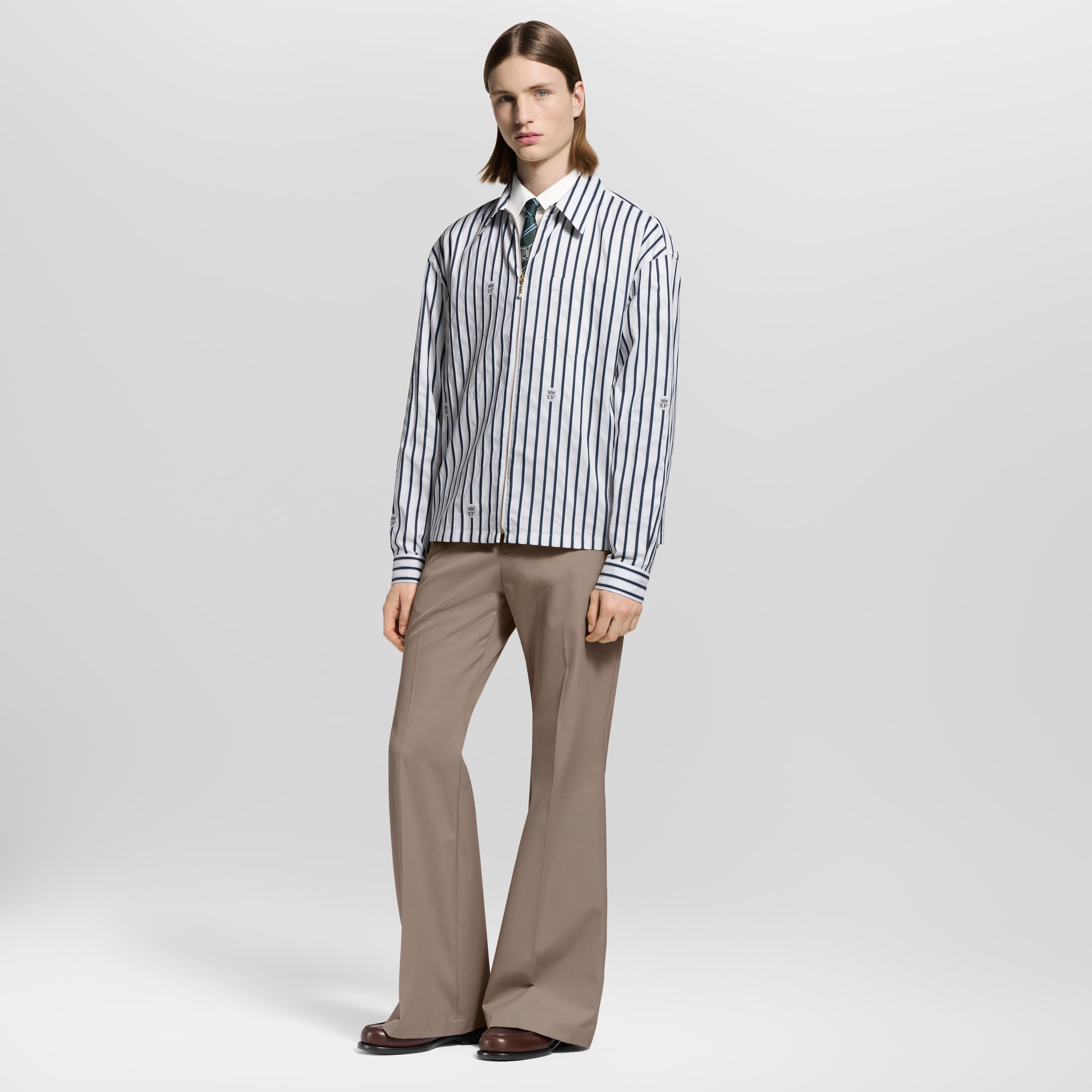  Ready-to-Wear Shirts Long-Sleeved Zip-Up Shirt | Louis Vuitton ® (Product zoom)