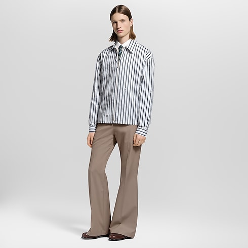 Ready-to-Wear Shirts Long-Sleeved Zip-Up Shirt | Louis Vuitton ® (Product zoom)