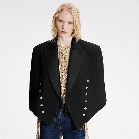 Discontinued Product Obs 2 Loose Collar Cape-Sleeve Spencer Jacket | Louis Vuitton ® (Product zoom)