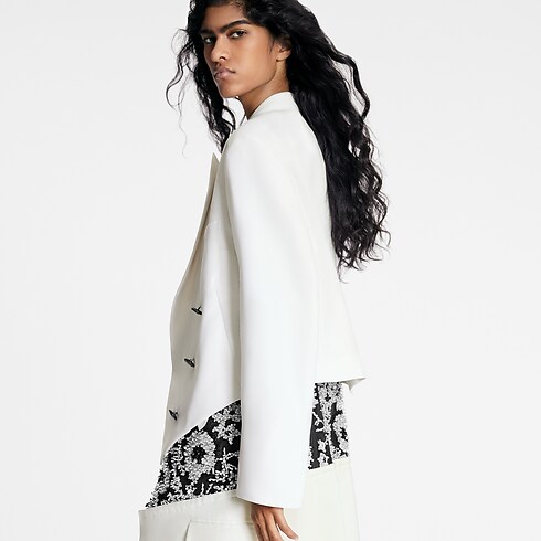 Discontinued Product Obs 2 Loose Collar Satin Spencer Jacket | Louis Vuitton ® (Product zoom)