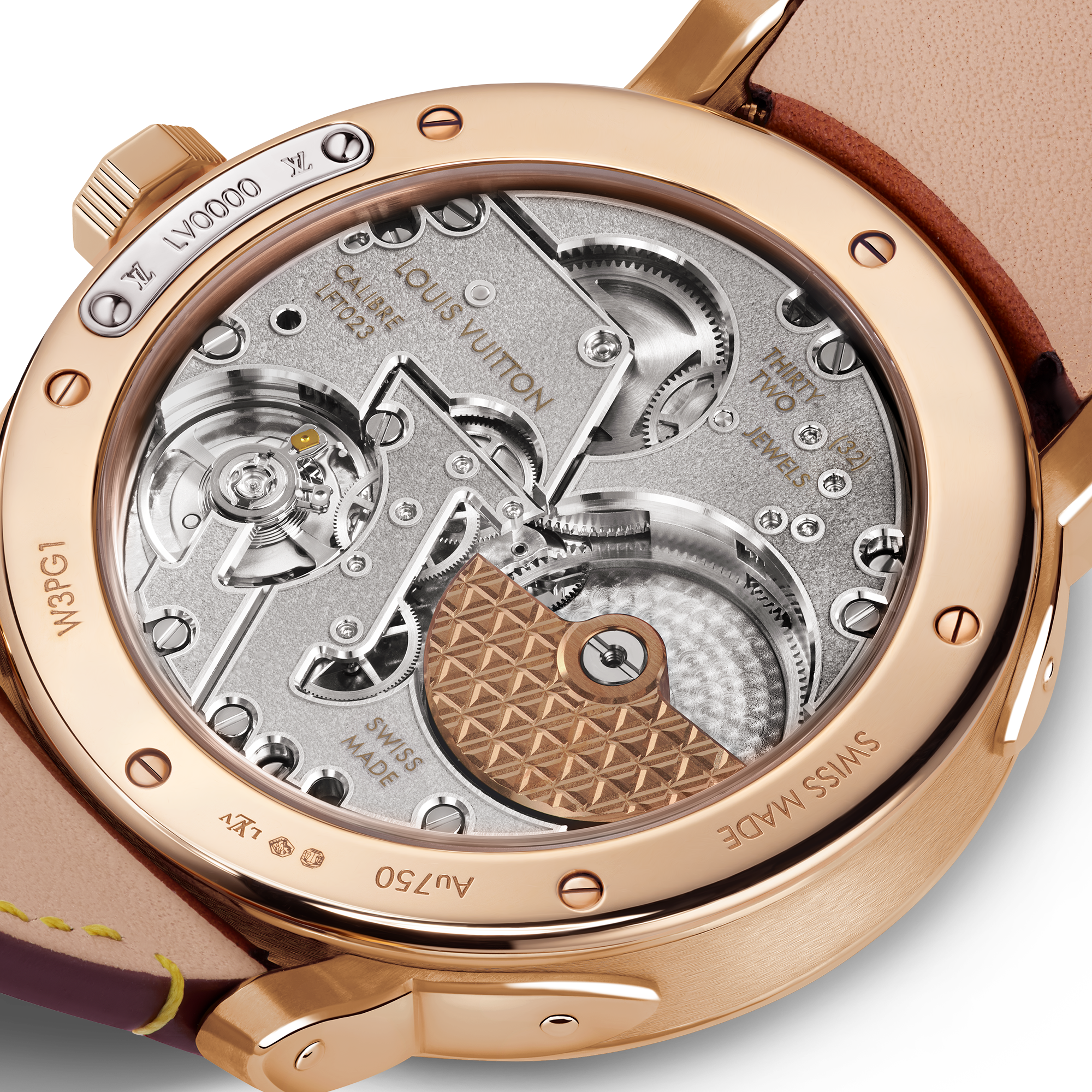  All Watches } Louis Vuitton Escale, Automatic, 39mm, Pink gold | Louis Vuitton ® (Product zoom)