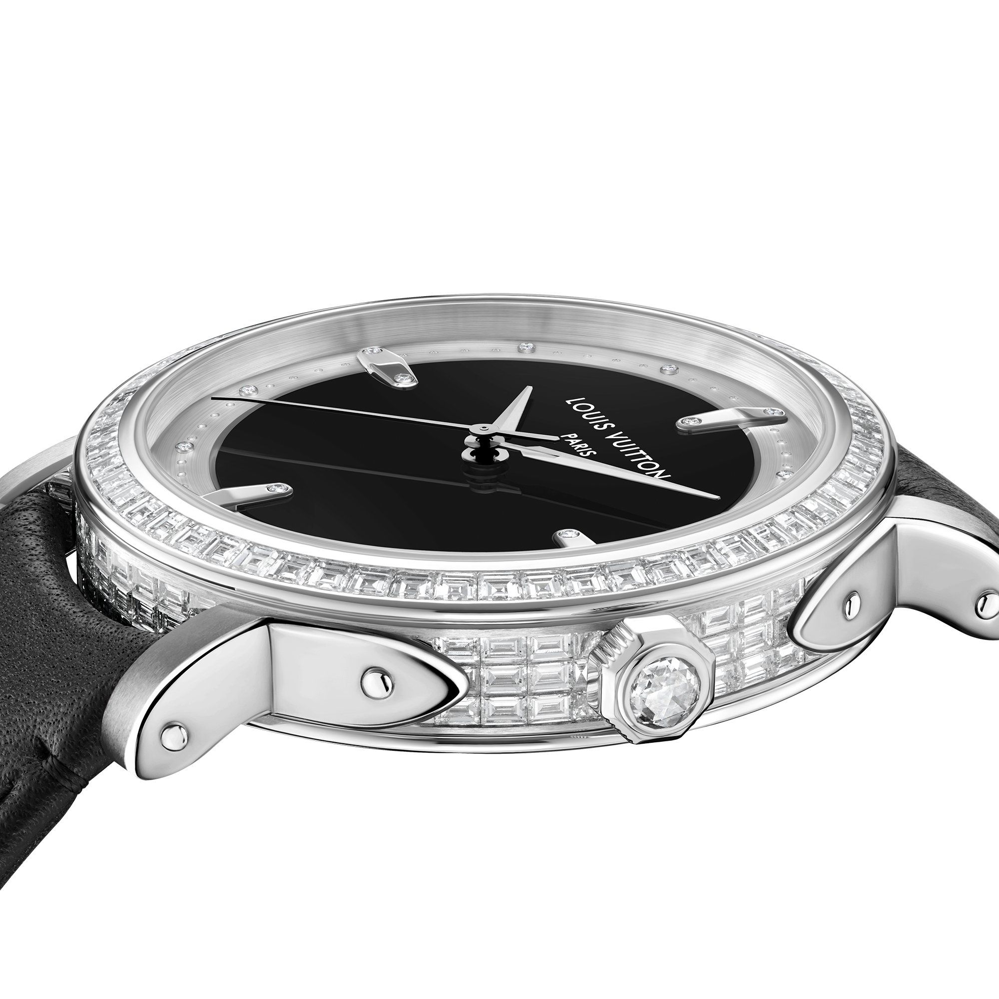  All Watches } Louis Vuitton Escale, Automatic, 40.5mm, Platinum and diamonds | Louis Vuitton ® (Product zoom)