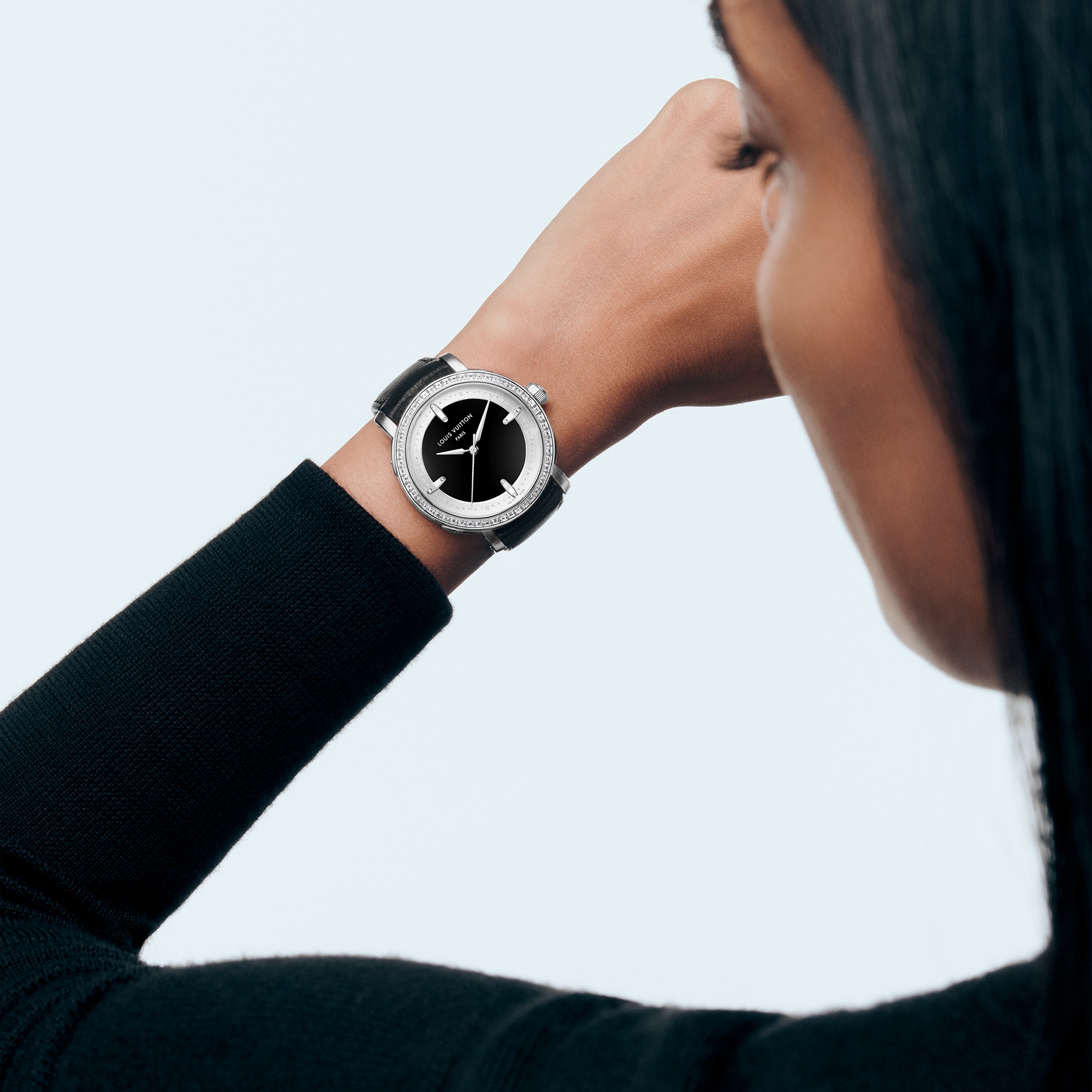  All Watches } Louis Vuitton Escale, Automatic, 40.5mm, Platinum and diamonds | Louis Vuitton ® (Product zoom)