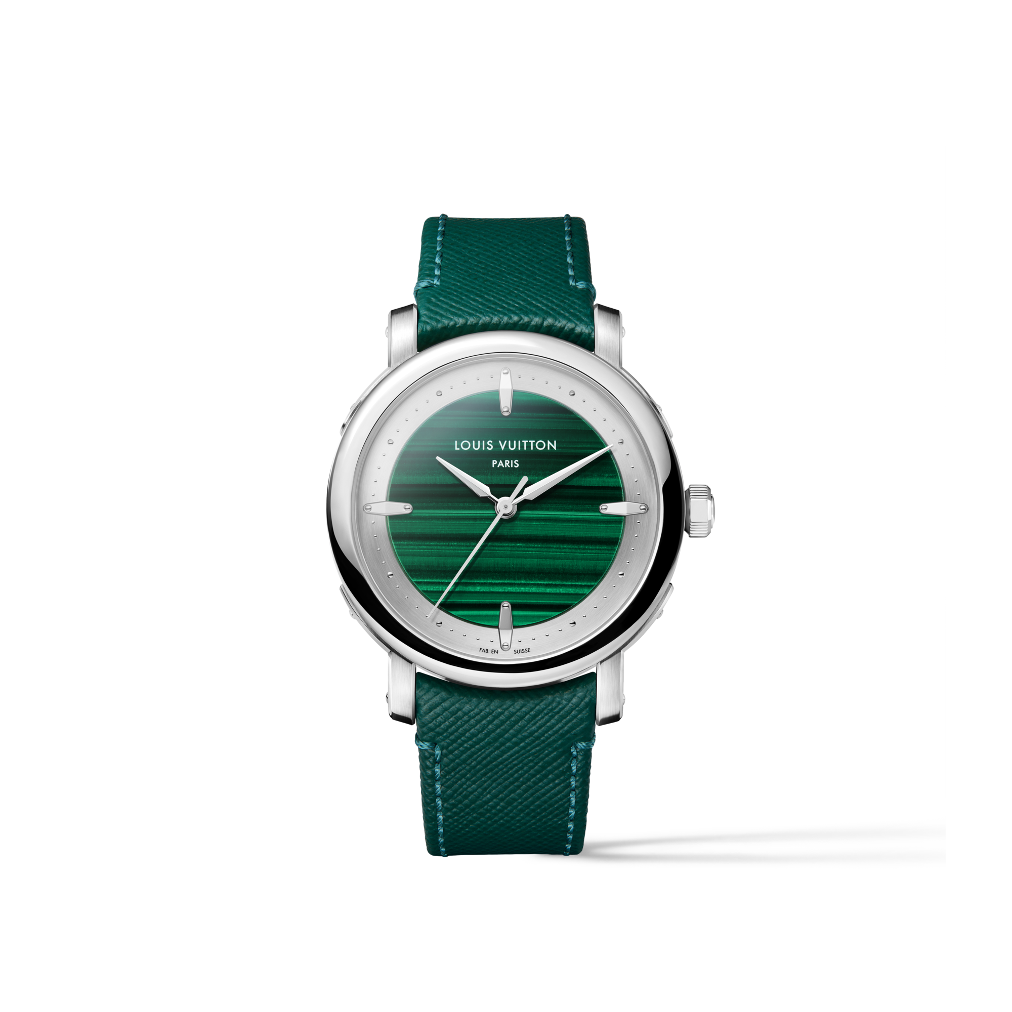  Watches Collections Escale Louis Vuitton Escale, Automatic, 40mm, Platinum and malachite | Louis Vuitton ® (Product zoom)