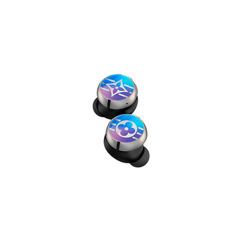 Tech Objects and Accessories Audio, Connected Watches and Accessories Louis Vuitton Horizon Light Up Earphones - Blue-to-Violet Gradient | Louis Vuitton ® (Product zoom)