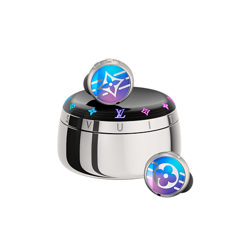 Tech Objects and Accessories Audio, Connected Watches and Accessories Louis Vuitton Horizon Light Up Earphones - Blue-to-Violet Gradient | Louis Vuitton ® (Product zoom)