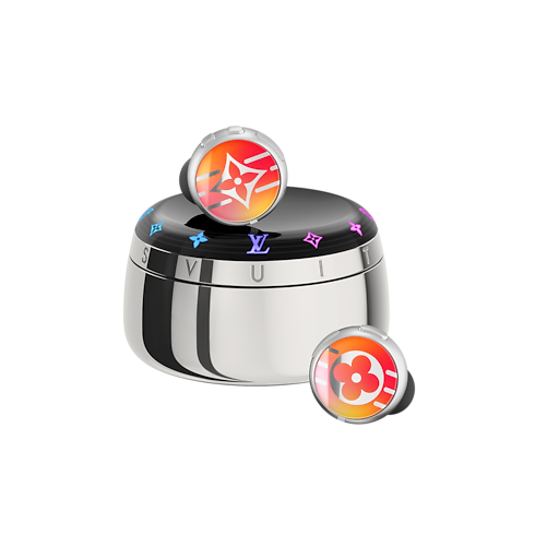 Tech Objects and Accessories Audio, Connected Watches and Accessories Louis Vuitton Horizon Light Up Earphones - Red-to-Orange Gradient | Louis Vuitton ® (Product zoom)