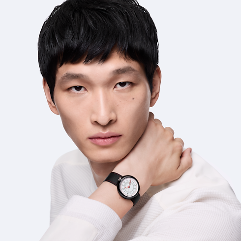 All Watches } Louis Vuitton Monterey, Automatic, 37mm, Ceramic and steel | Louis Vuitton ® (Product zoom)