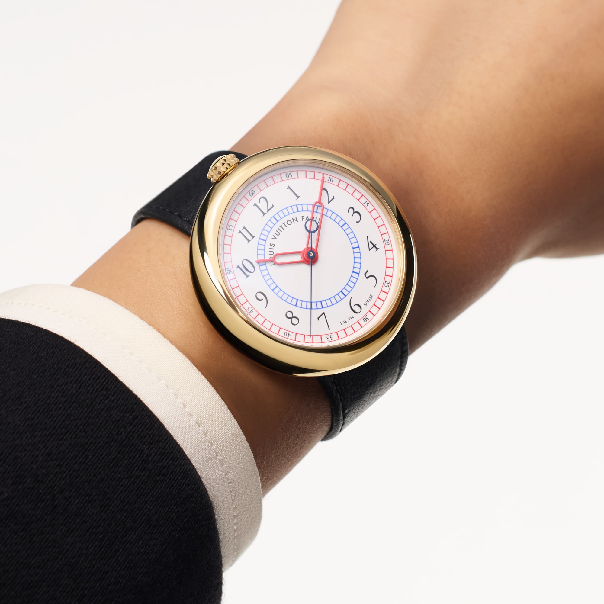  All Watches } Louis Vuitton Monterey, Automatic, 39mm, Yellow gold | Louis Vuitton ® (Product zoom)