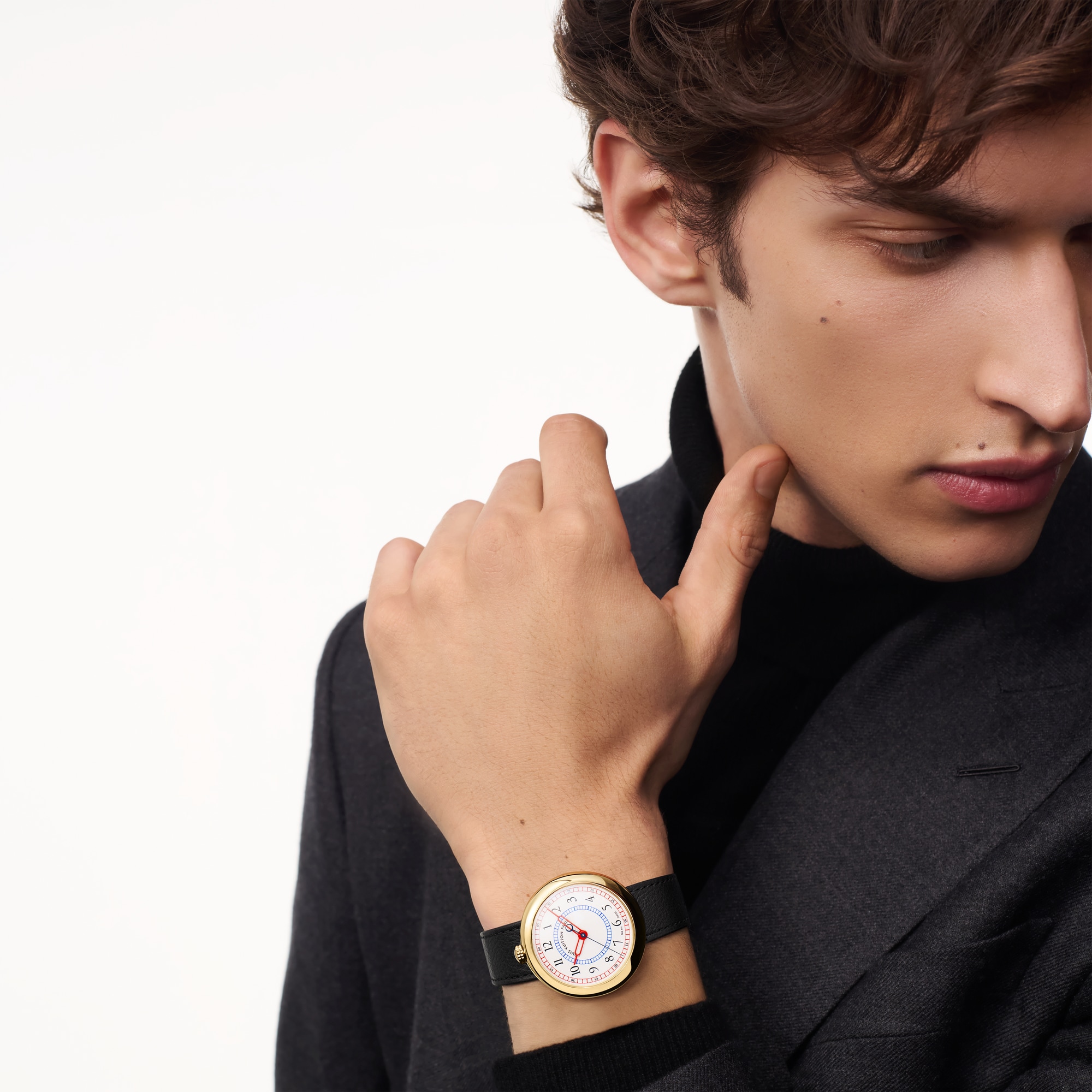  All Watches } Louis Vuitton Monterey, Automatic, 39mm, Yellow gold | Louis Vuitton ® (Product zoom)