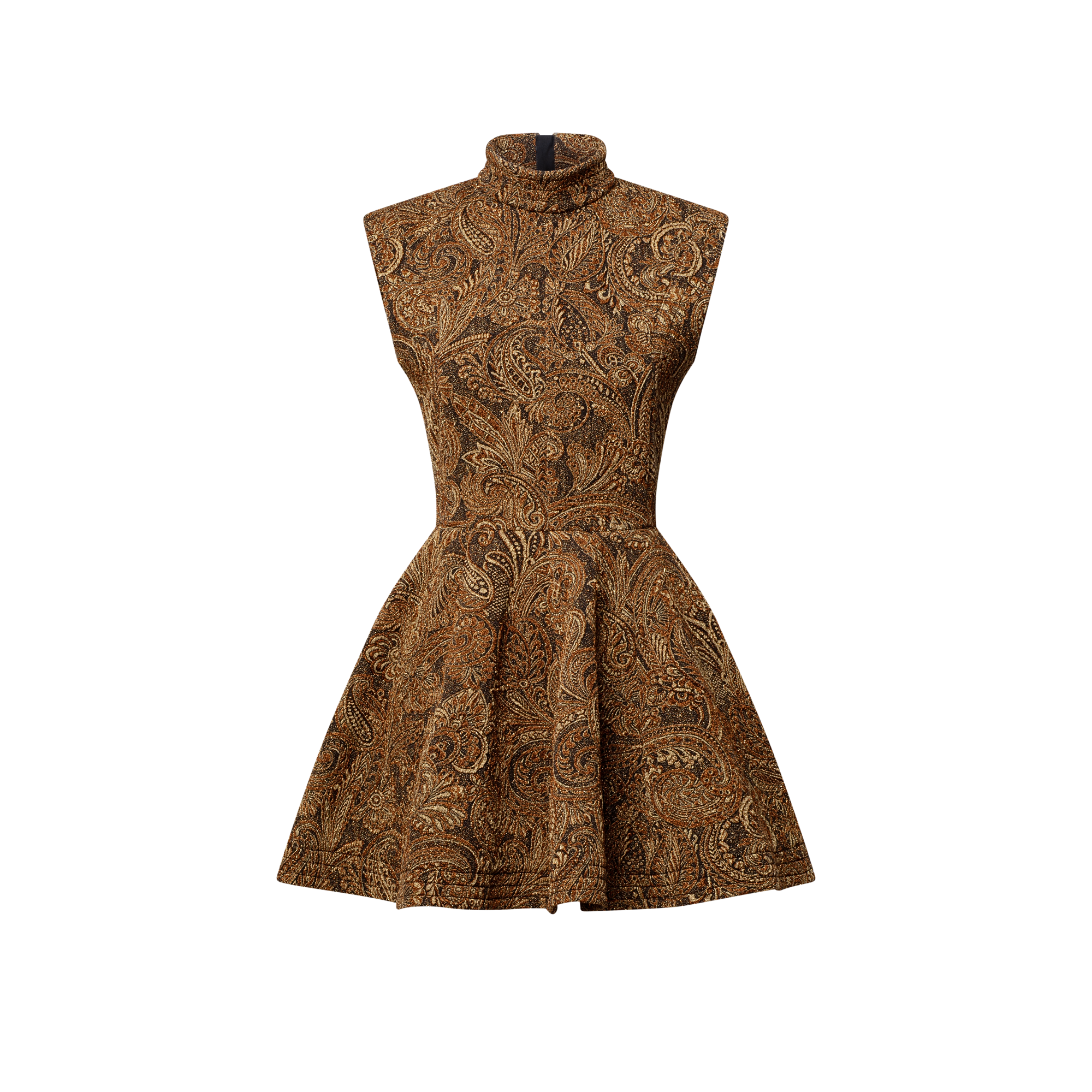 Lurex Jacquard A-Line Dress