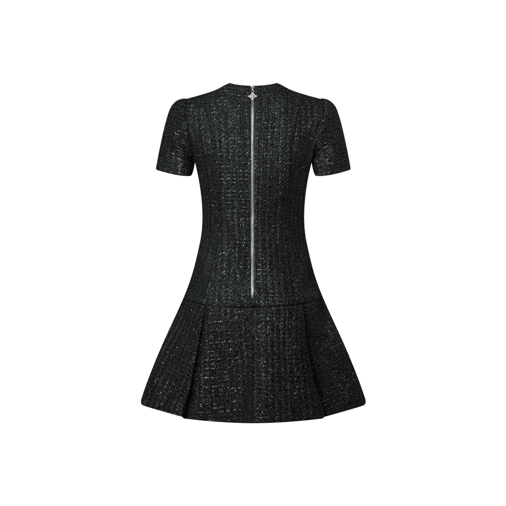  Ready-to-Wear Dresses Lurex Tweed Box Pleat Dress | Louis Vuitton ® (Product zoom)
