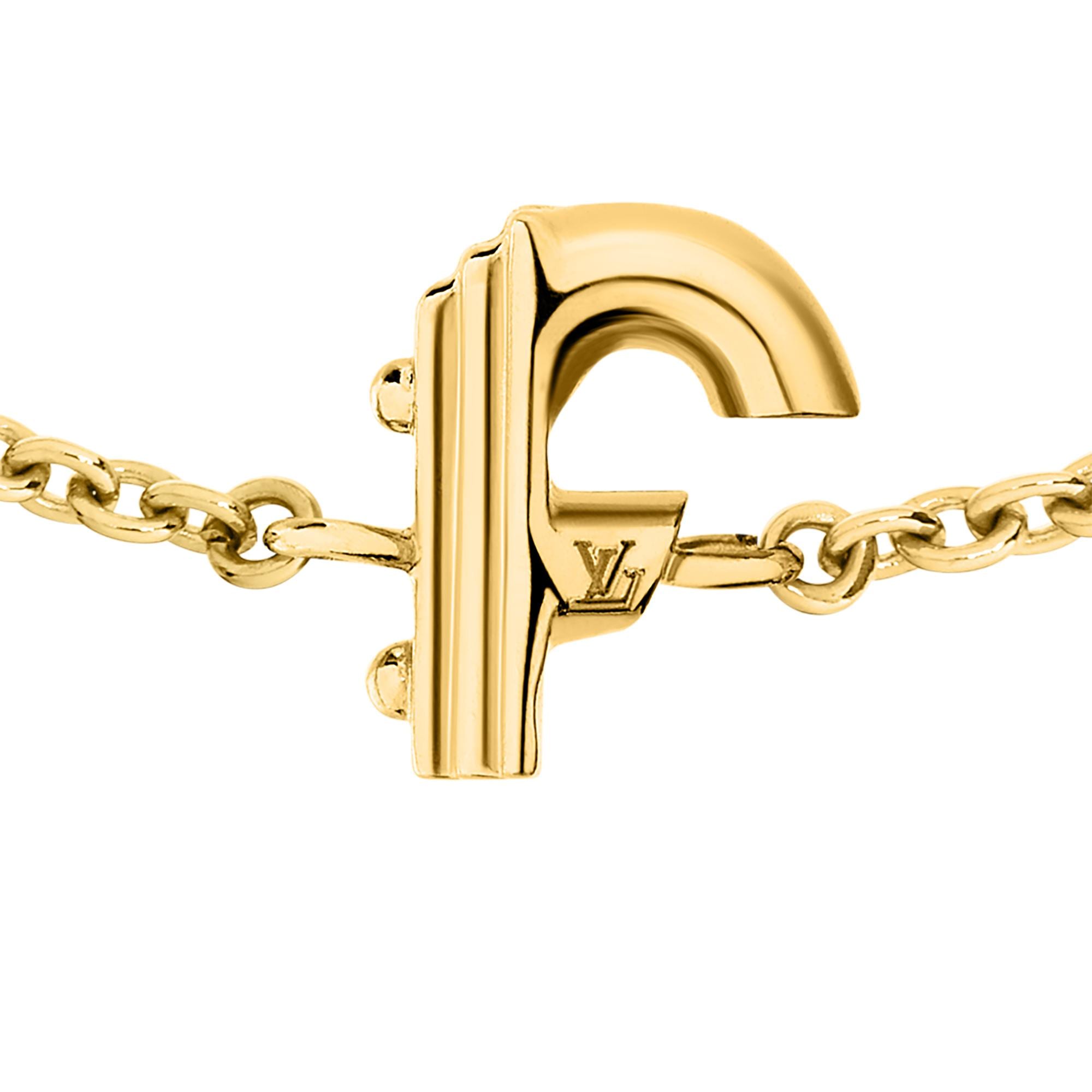 S00 Fashion Jewelry All Fashion Jewelry LV & Me bracelet, letter F | Louis Vuitton ® (Product zoom)