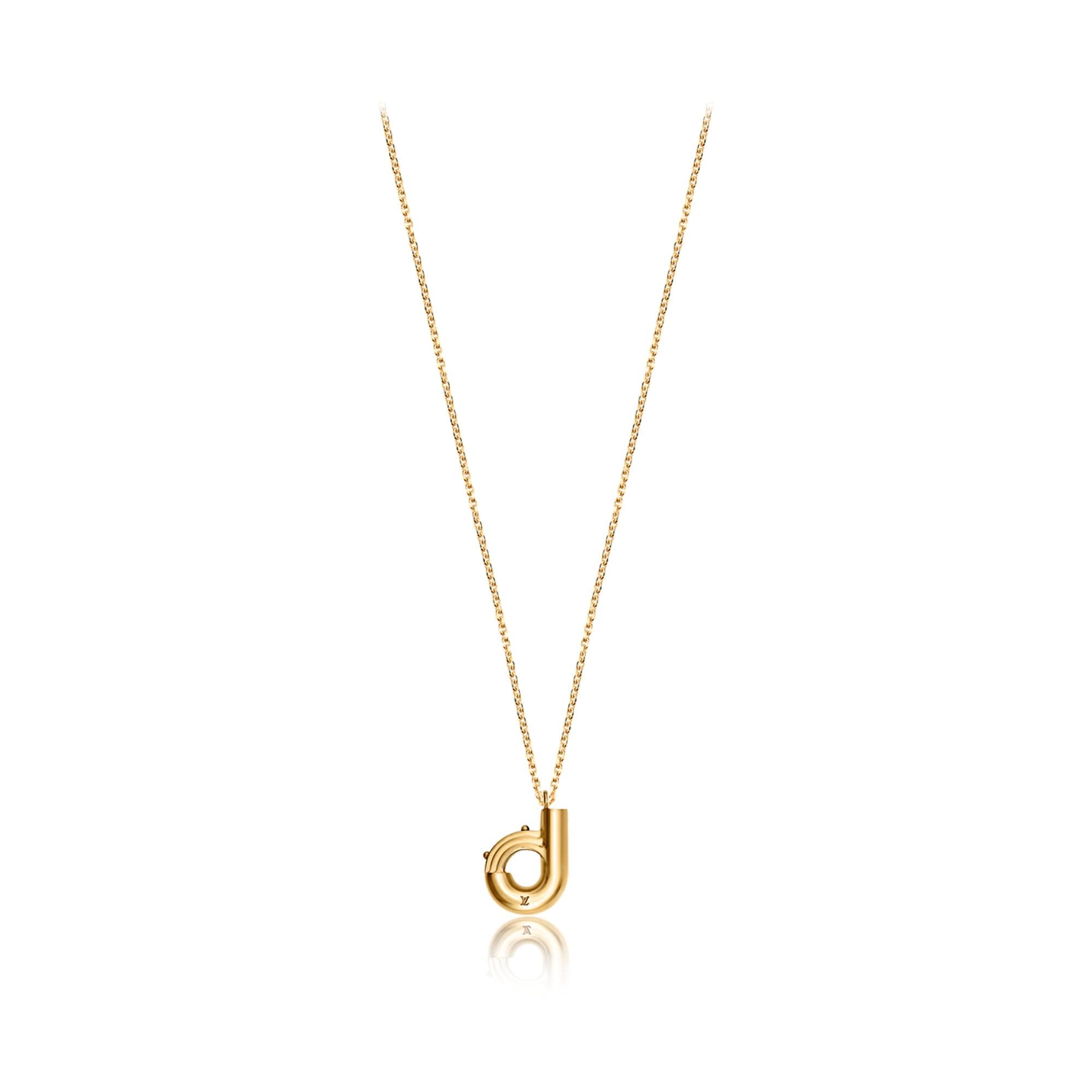 S00 Fashion Jewelry All Fashion Jewelry LV & Me necklace, letter D | Louis Vuitton ® (Product zoom)