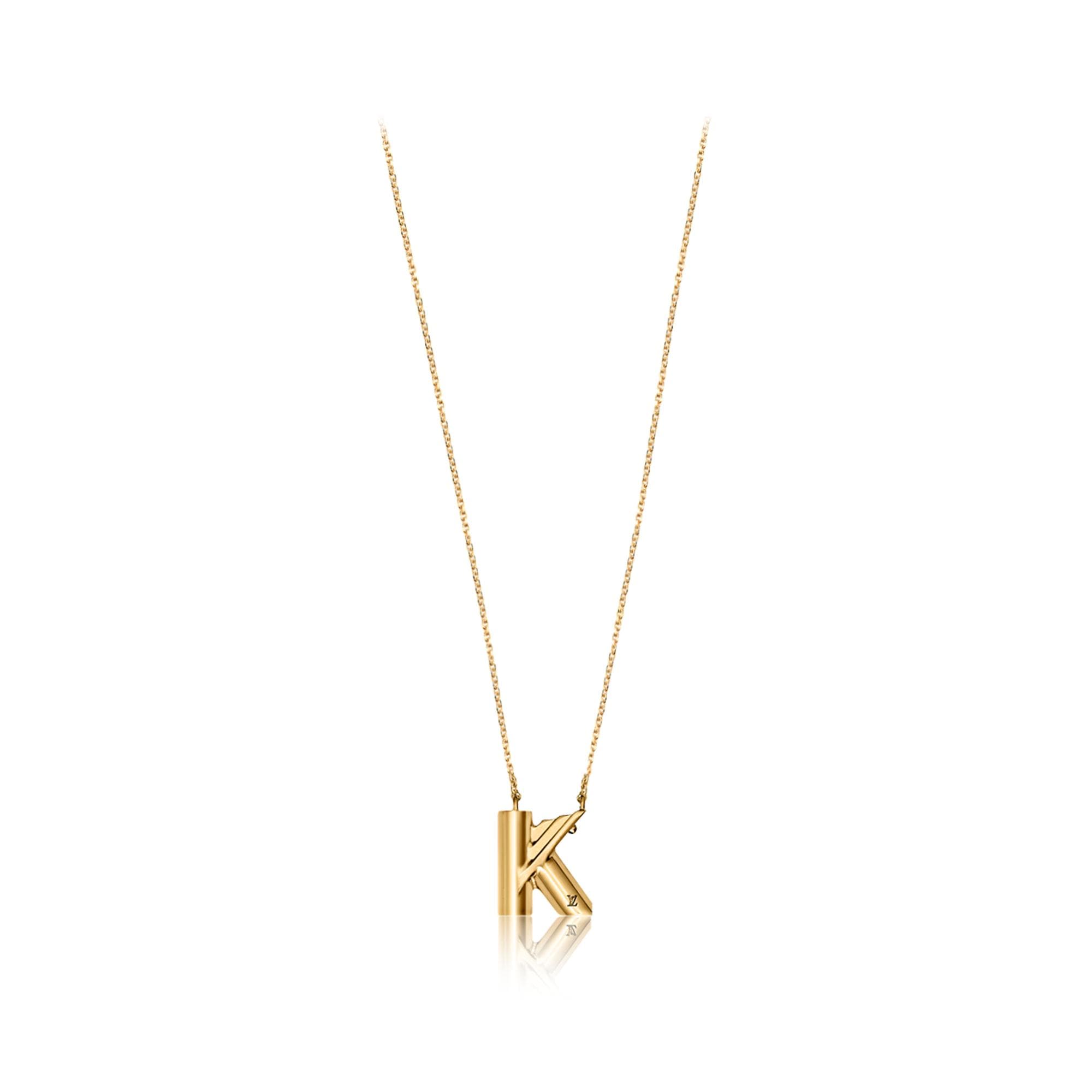 S00 Fashion Jewelry All Fashion Jewelry LV & Me necklace, letter K | Louis Vuitton ® (Product zoom)