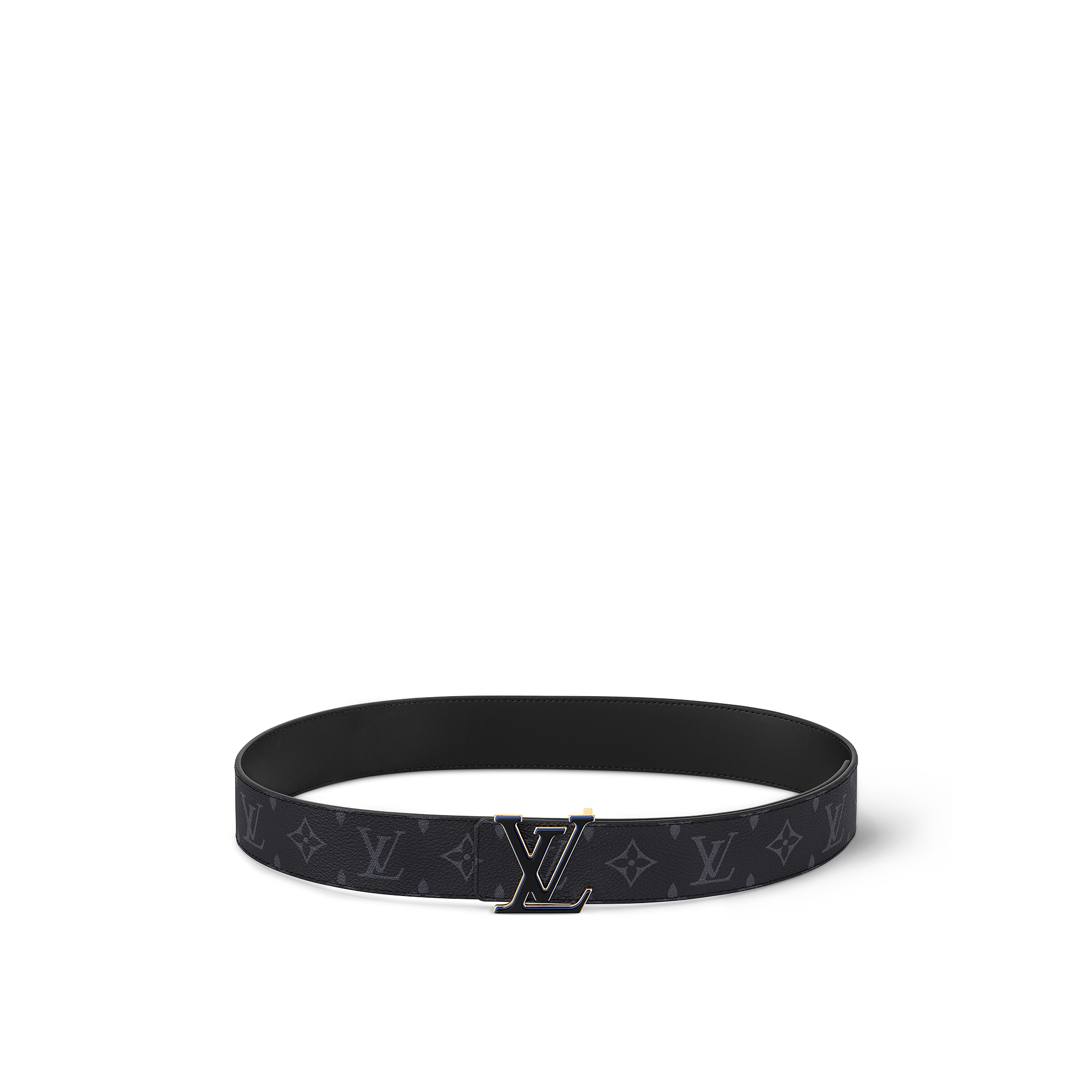 Monogram Eclipse Canvas Accessories Belts LV 3 Steps 40mm Reversible Belt | Louis Vuitton ® (Product zoom)