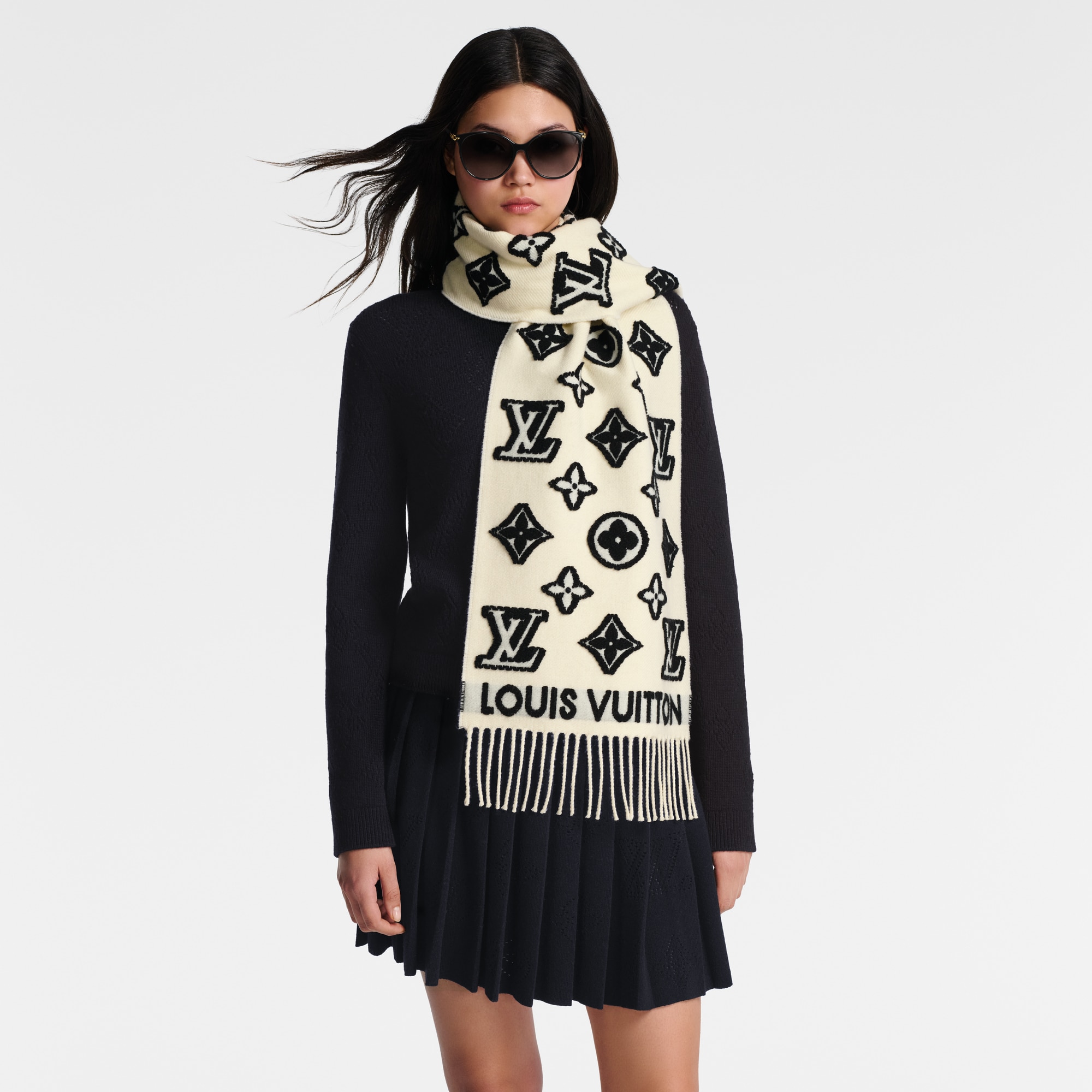 S00 Accessories Scarves LV 3D Scarf | Louis Vuitton ® (Product zoom)