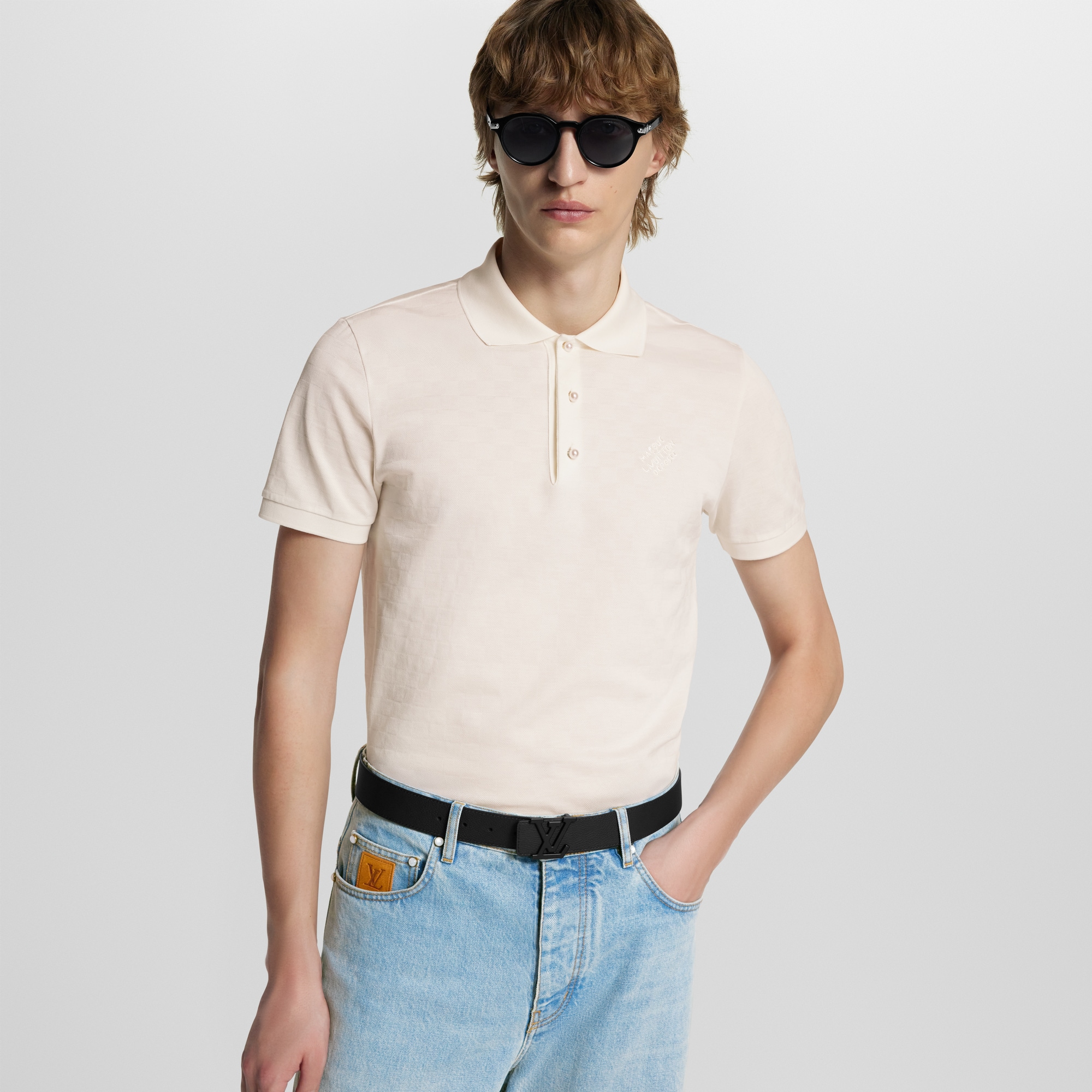 Other Leathers Accessories Belts LV Aerogram 35mm Belt | Louis Vuitton ® (Product zoom)