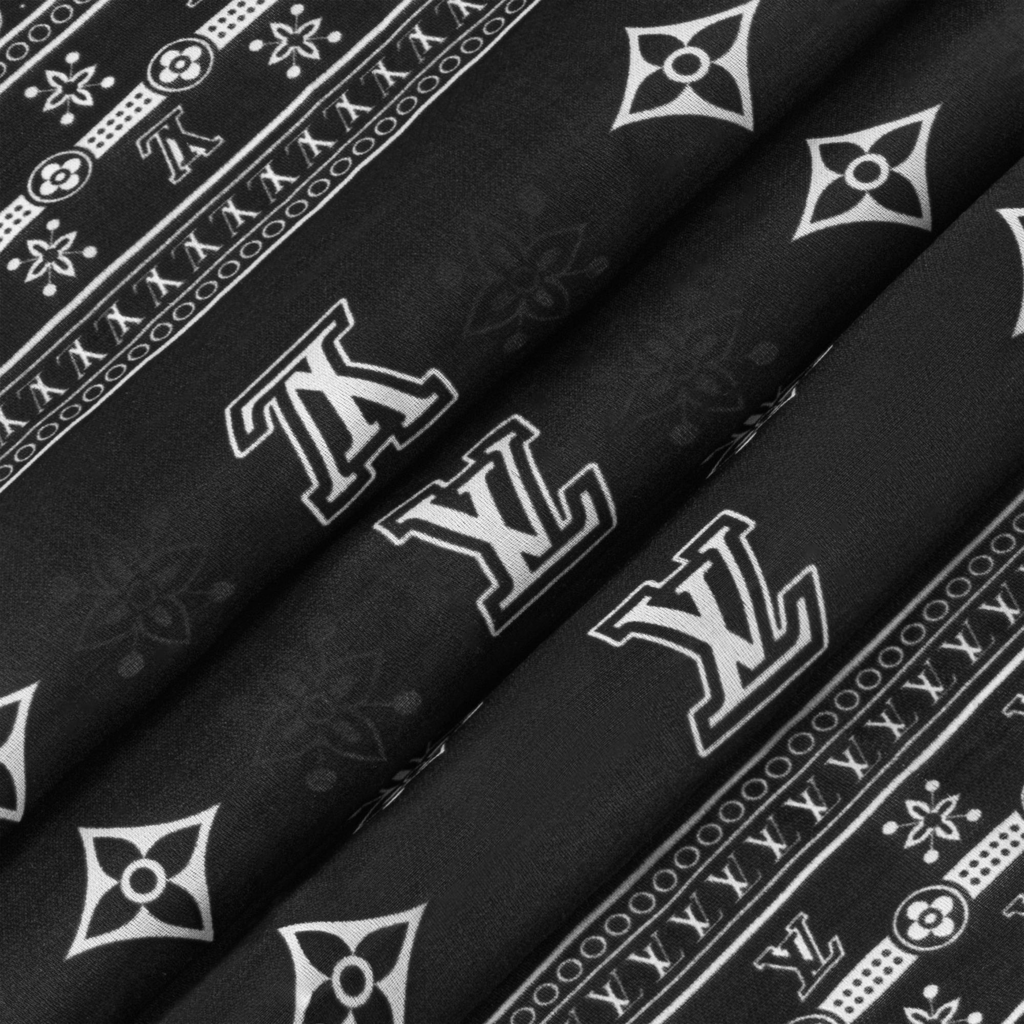S00 Accessories Silk Squares and Bandeaus  LV Bandana Square 55 | Louis Vuitton ® (Product zoom)