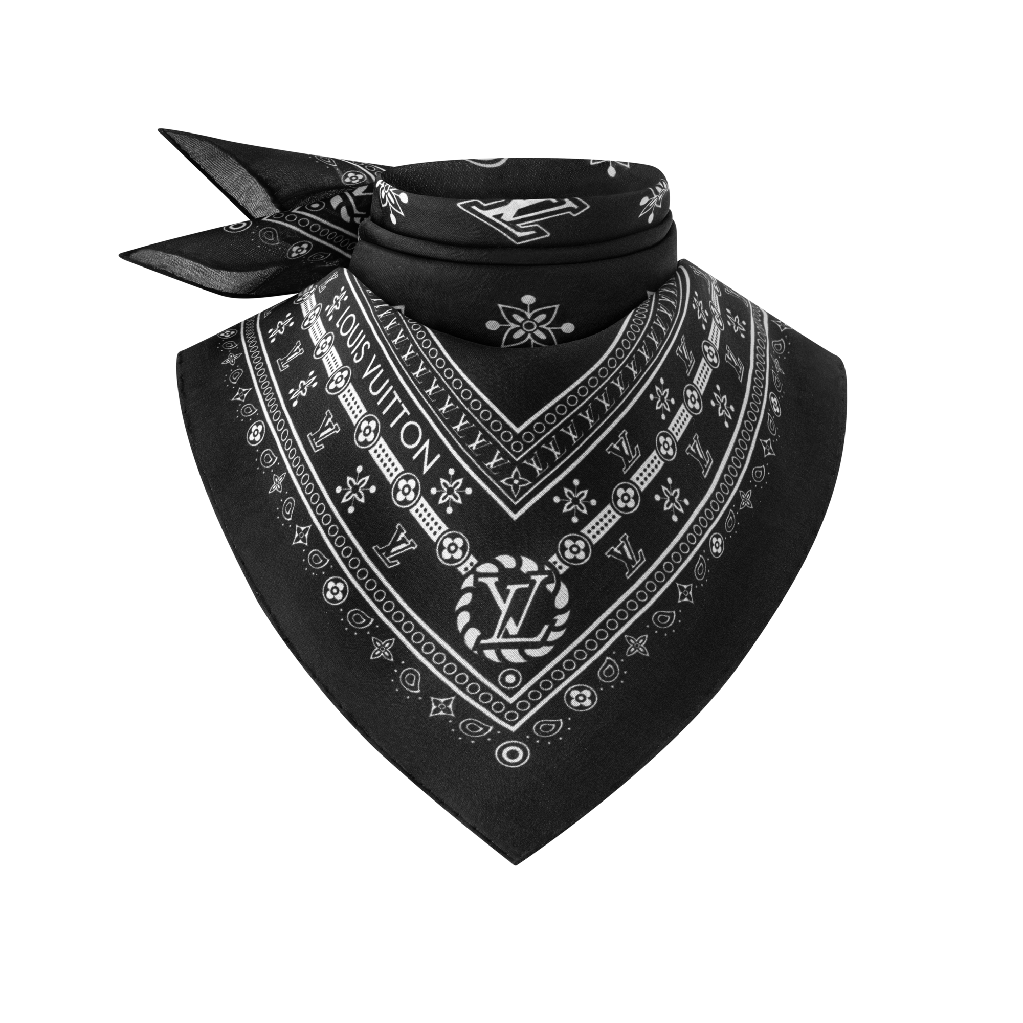 S00 Accessories Silk Squares and Bandeaus  LV Bandana Square 55 | Louis Vuitton ® (Product zoom)
