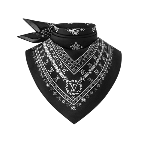 S00 Accessories Silk Squares and Bandeaus LV Bandana Square 55 | Louis Vuitton ® (Product zoom)