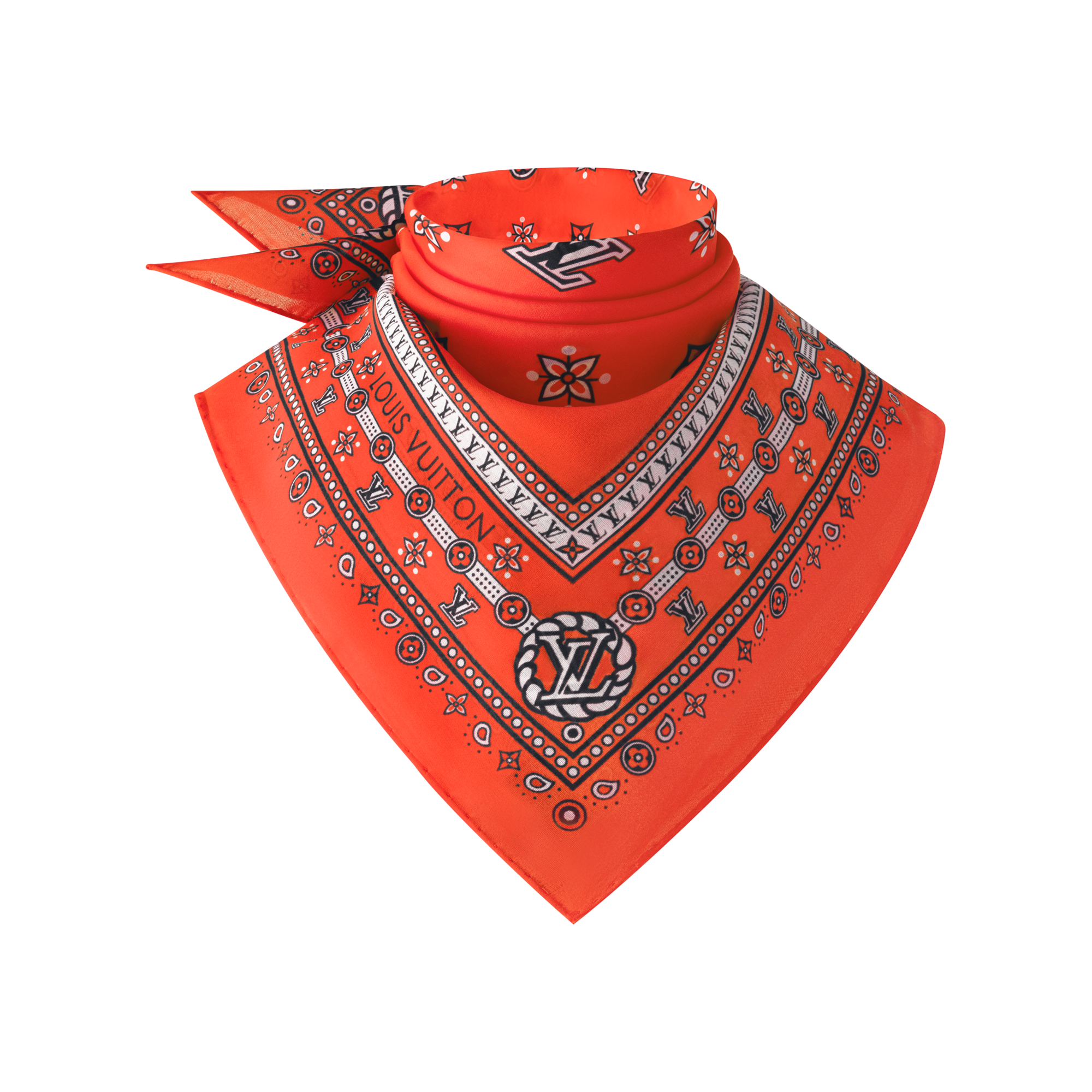 S00 Accessories Silk Squares and Bandeaus  LV Bandana Square 55 | Louis Vuitton ® (Product zoom)