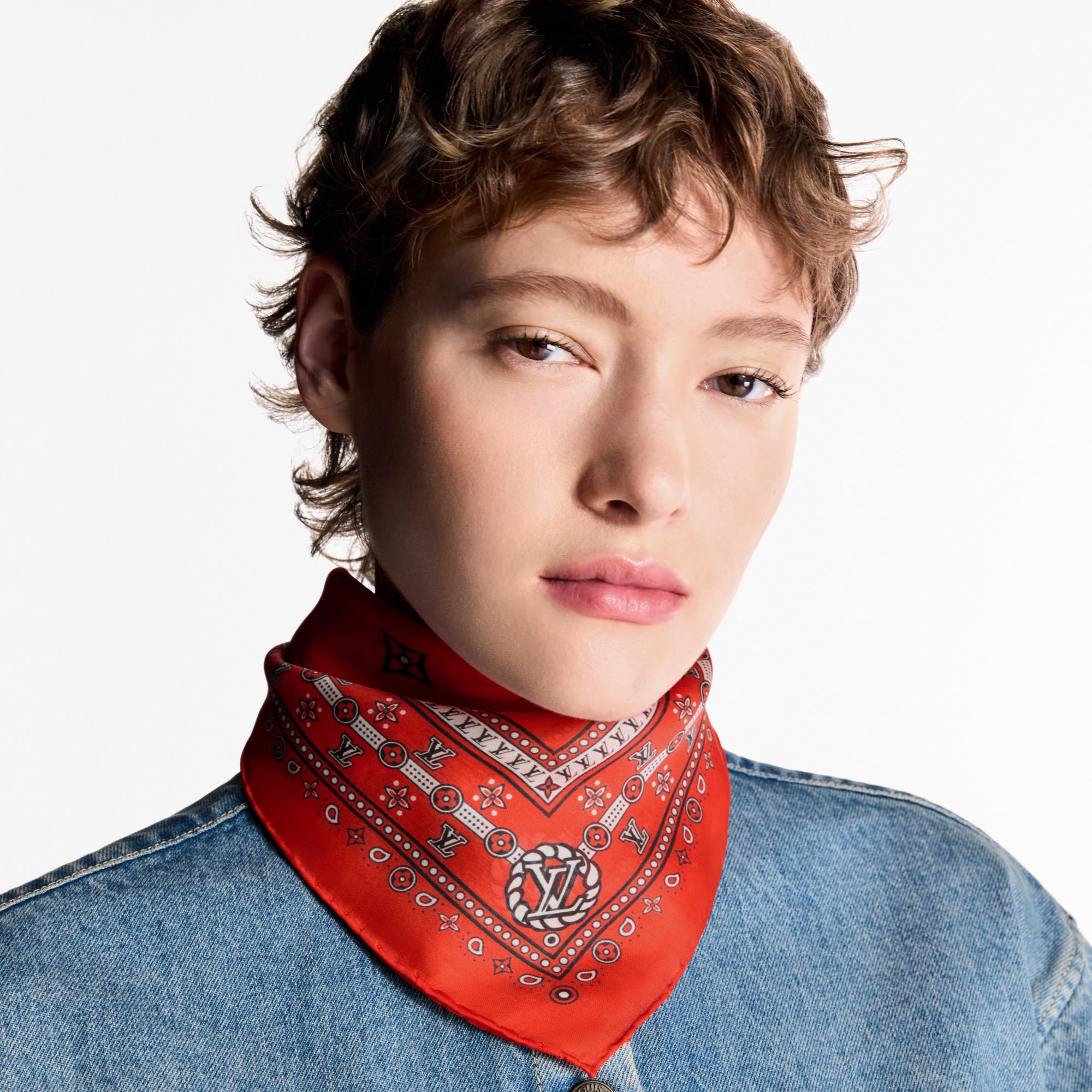 S00 Accessories Silk Squares and Bandeaus  LV Bandana Square 55 | Louis Vuitton ® (Product zoom)