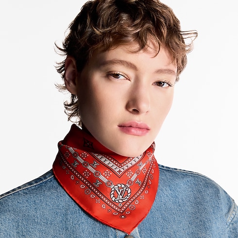 S00 Accessories Silk Squares and Bandeaus LV Bandana Square 55 | Louis Vuitton ® (Product zoom)