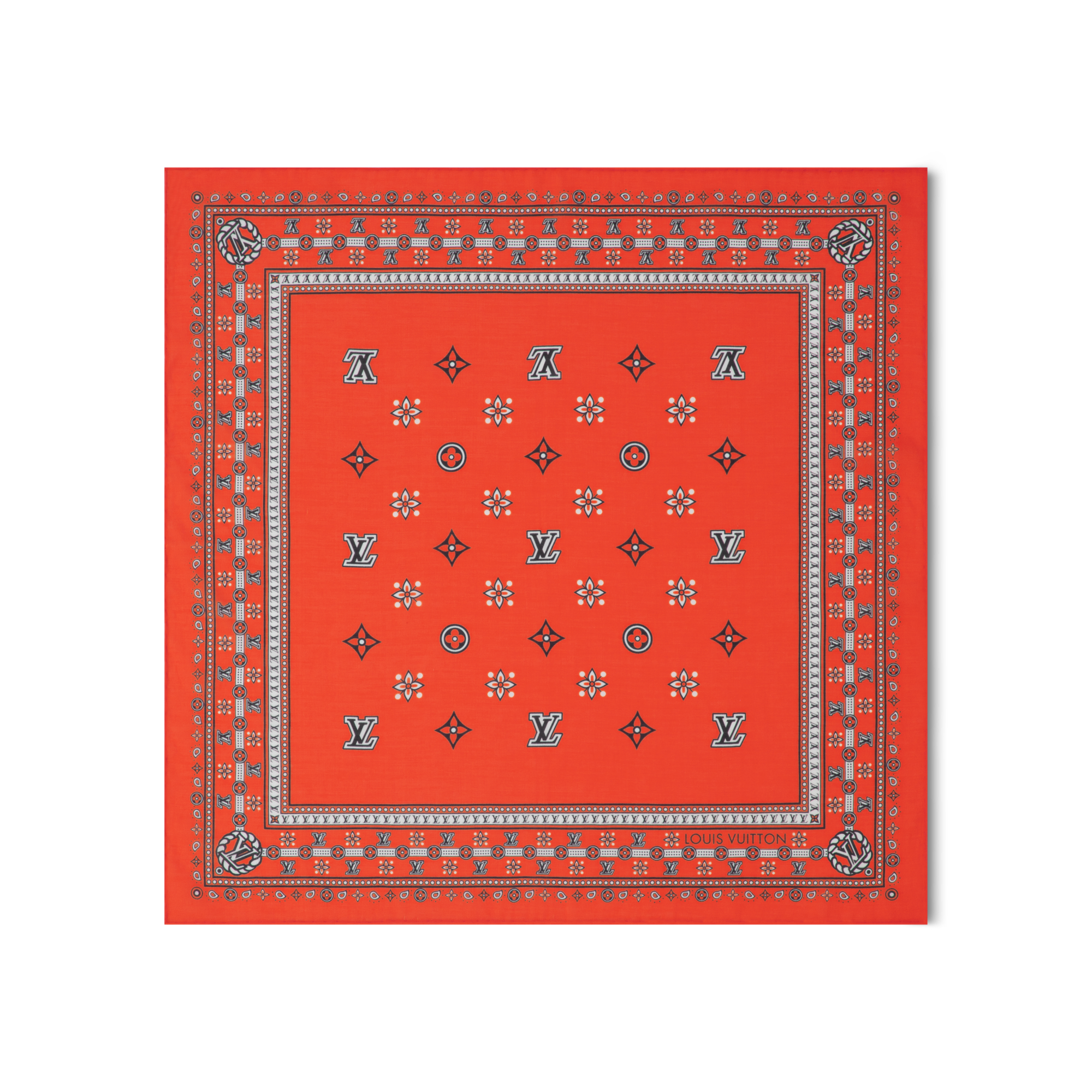 S00 Accessories Silk Squares and Bandeaus  LV Bandana Square 55 | Louis Vuitton ® (Product zoom)