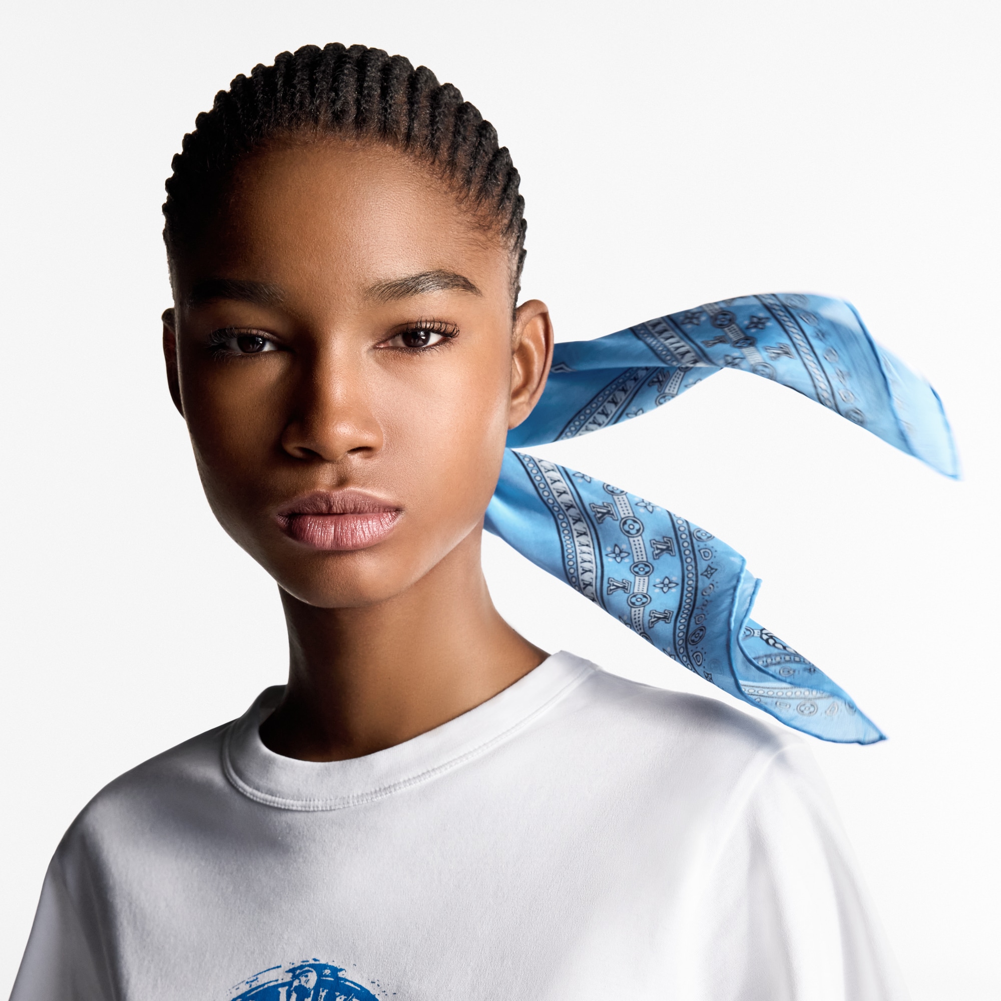 S00 Accessories Silk Squares and Bandeaus  LV Bandana Square 55 | Louis Vuitton ® (Product zoom)