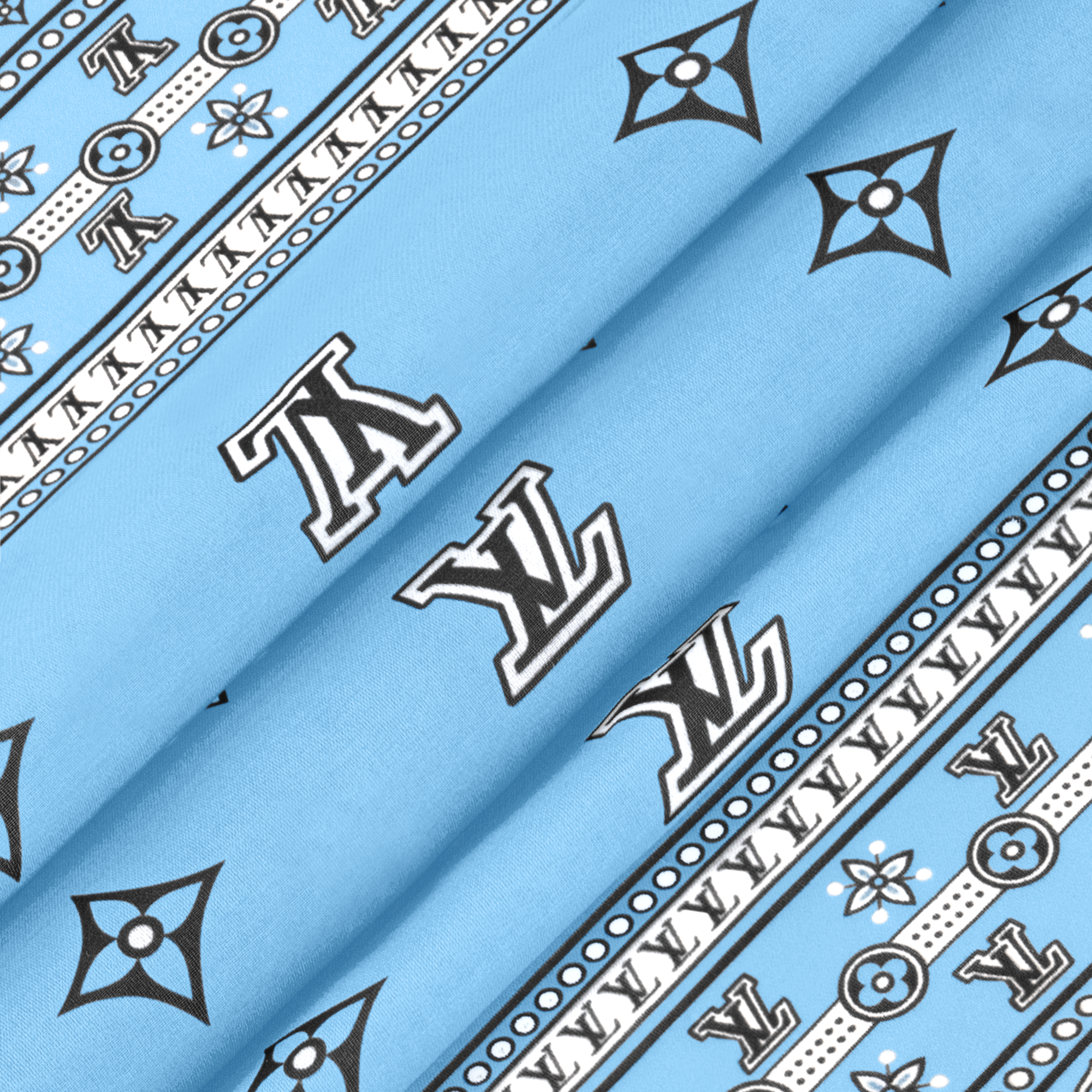 S00 Accessories Silk Squares and Bandeaus  LV Bandana Square 55 | Louis Vuitton ® (Product zoom)