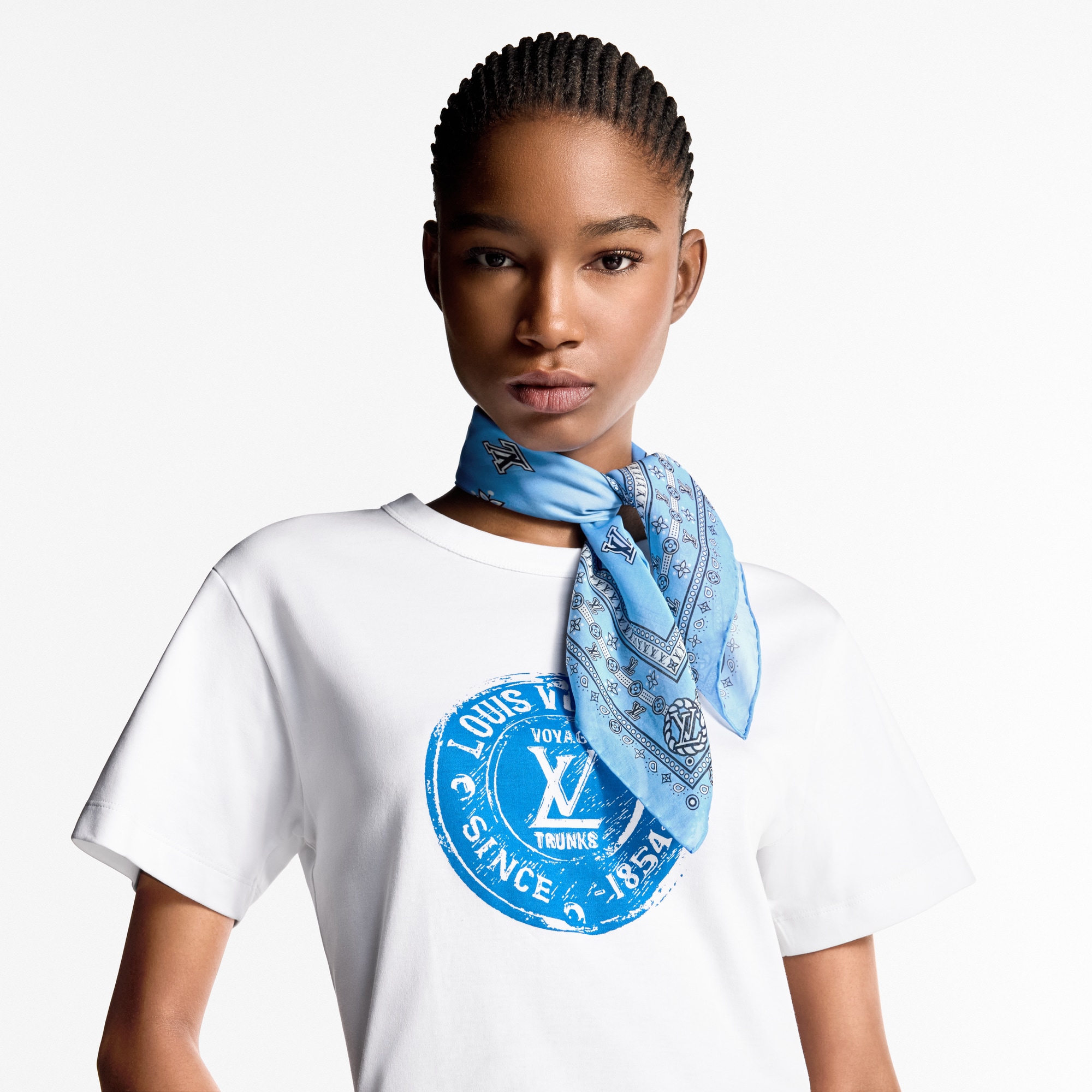 S00 Accessories Silk Squares and Bandeaus  LV Bandana Square 55 | Louis Vuitton ® (Product zoom)