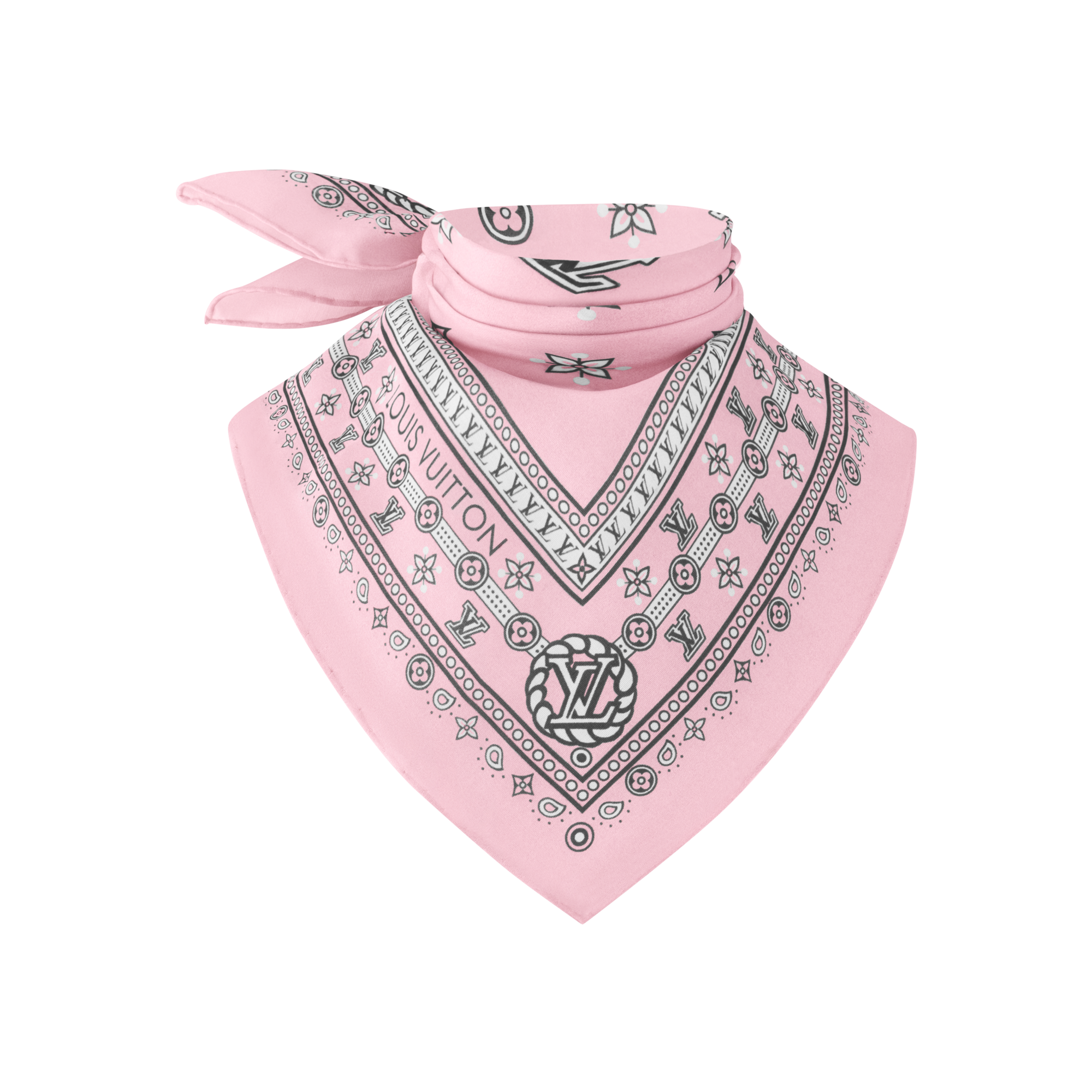 S00 Accessories Silk Squares and Bandeaus  LV Bandana Square 55 | Louis Vuitton ® (Product zoom)