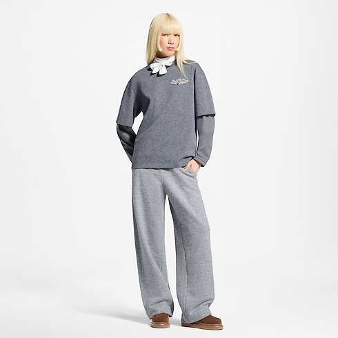Ready-to-Wear T-shirts and Sweatshirts LV Bijoux Layered Sleeved Top | Louis Vuitton ® (Product zoom)