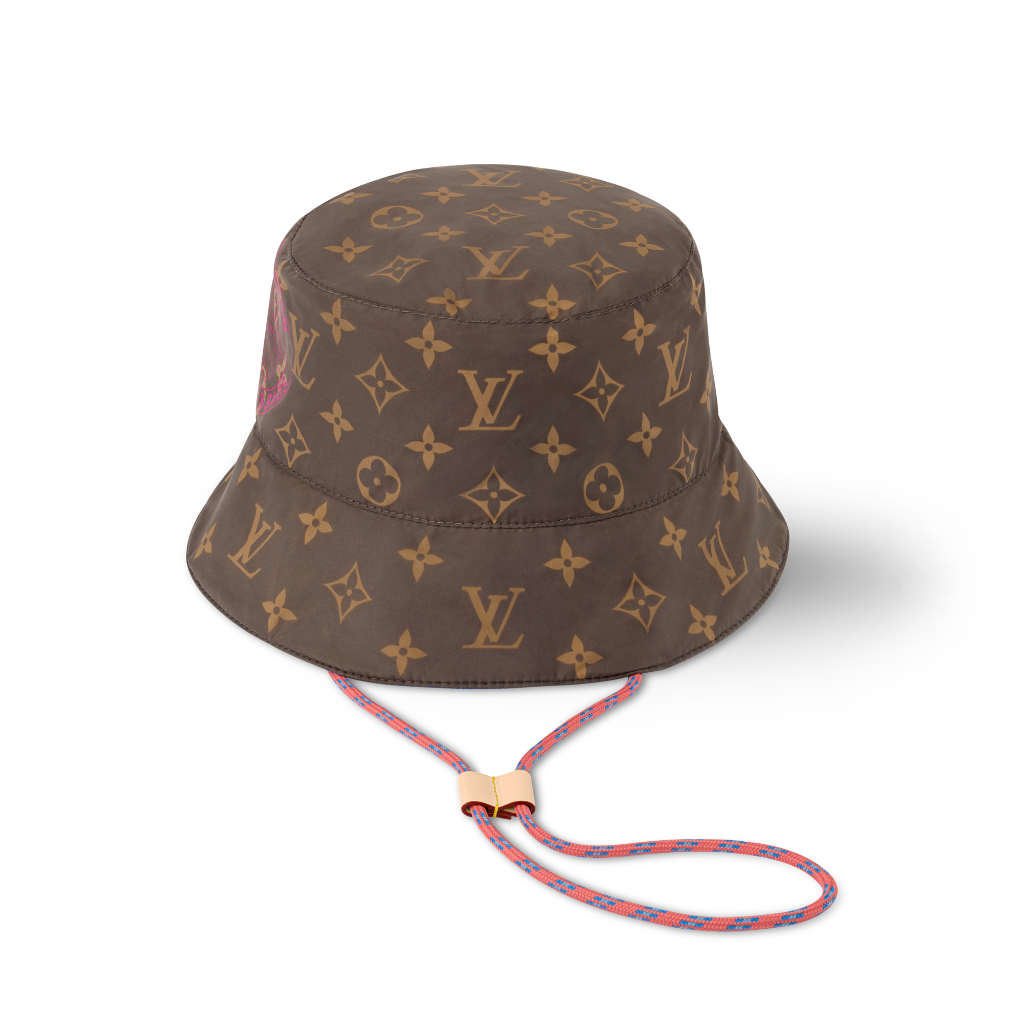 Hat S00 Pink Lv Bucket Hat Louis Vuitton Illusion Monogram Bucket 