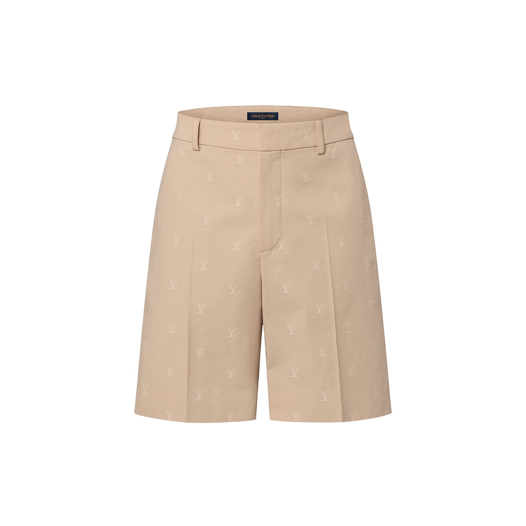 LV Blason Cotton Jacquard Chino Shorts