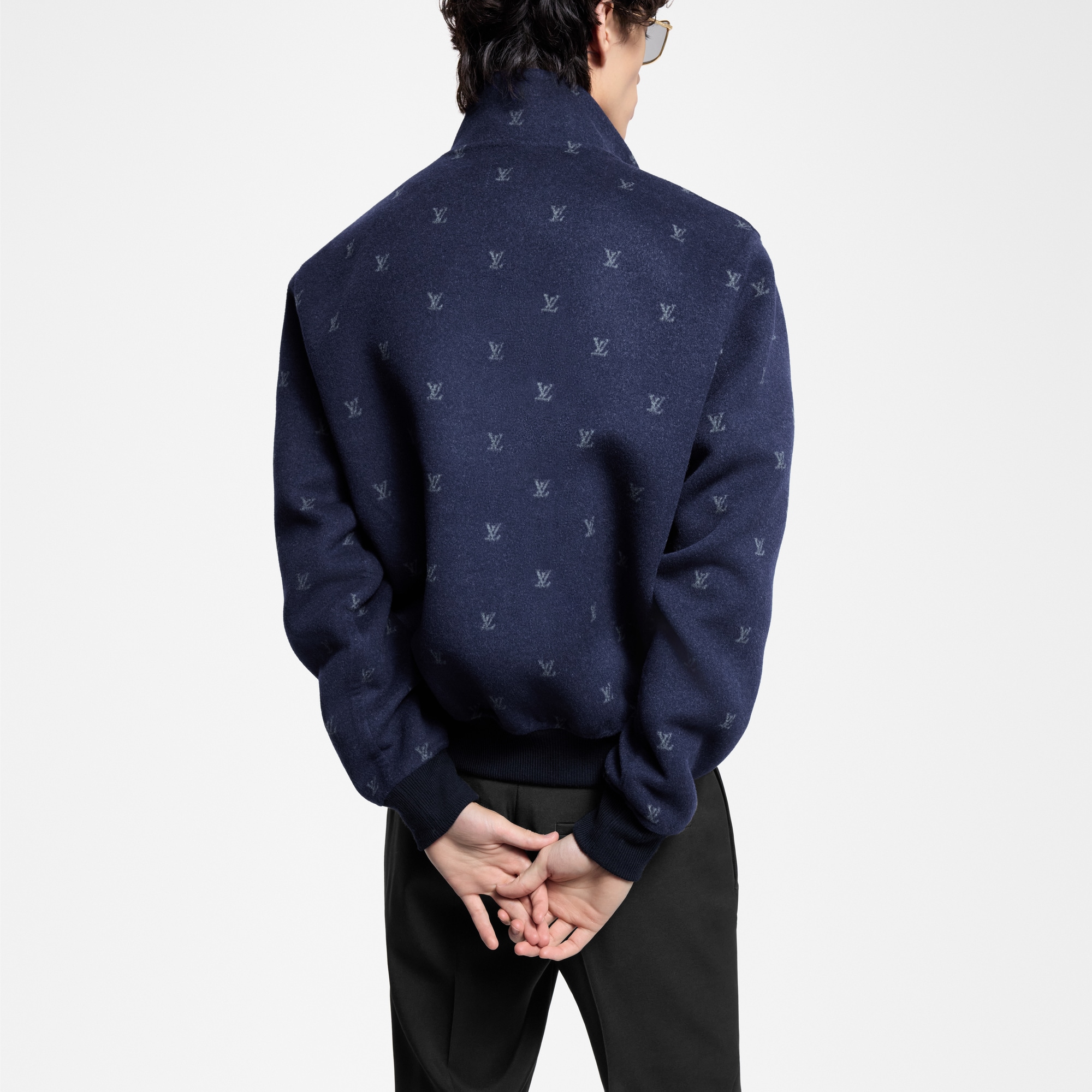  Ready-to-Wear Coats and Outerwear LV Blason Double Face Wool-Silk Blend Reversible Blouson | Louis Vuitton ® (Product zoom)