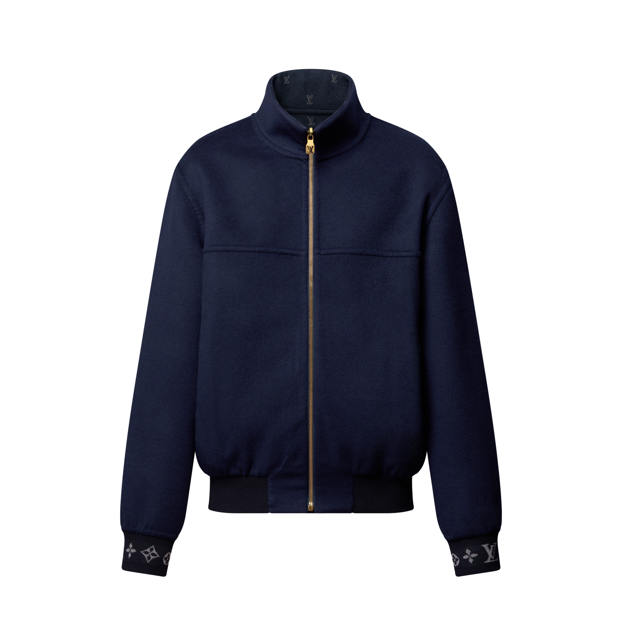  Ready-to-Wear Coats and Outerwear LV Blason Double Face Wool-Silk Blend Reversible Blouson | Louis Vuitton ® (Product zoom)