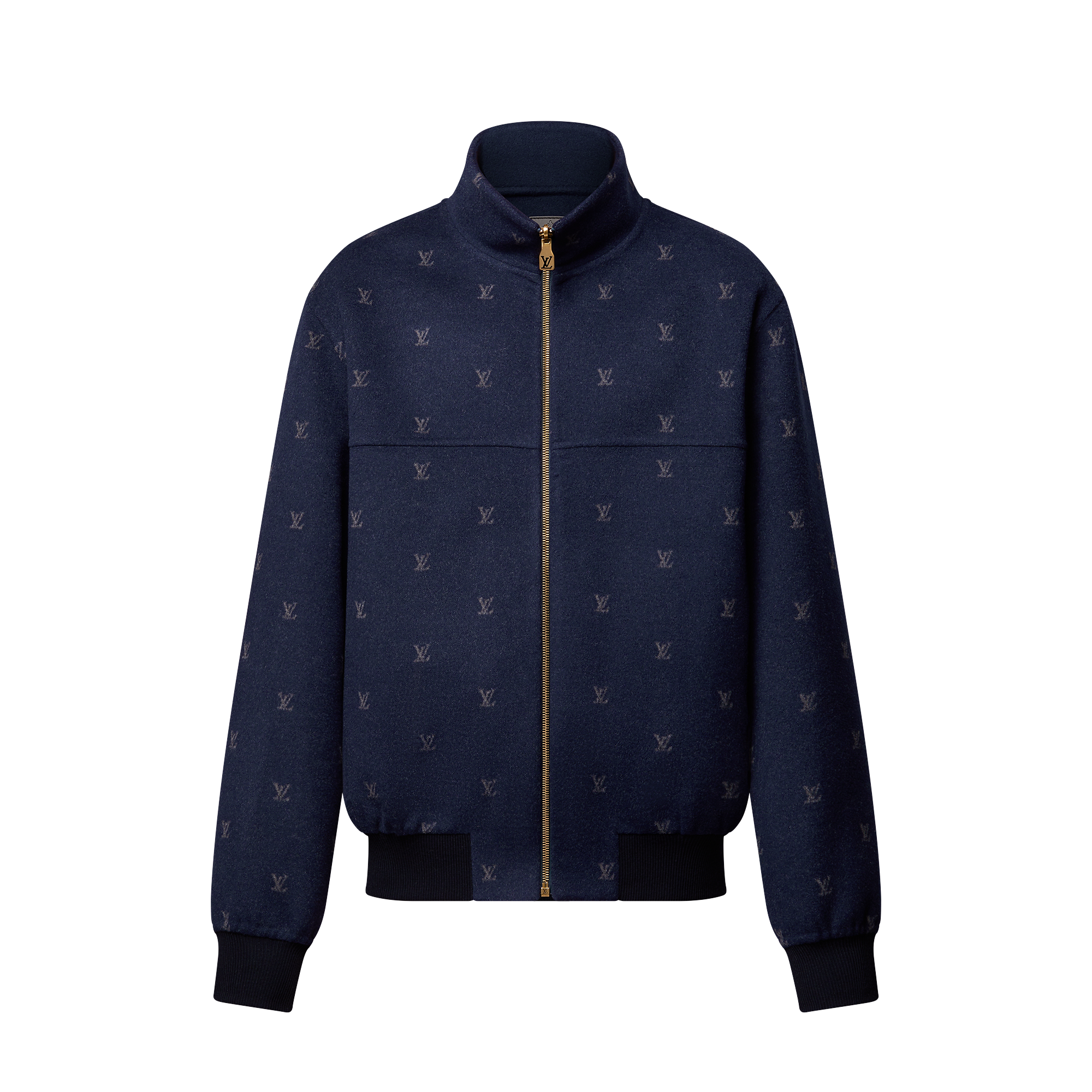 LV Blason Double Face Wool-Silk Blend Reversible Blouson