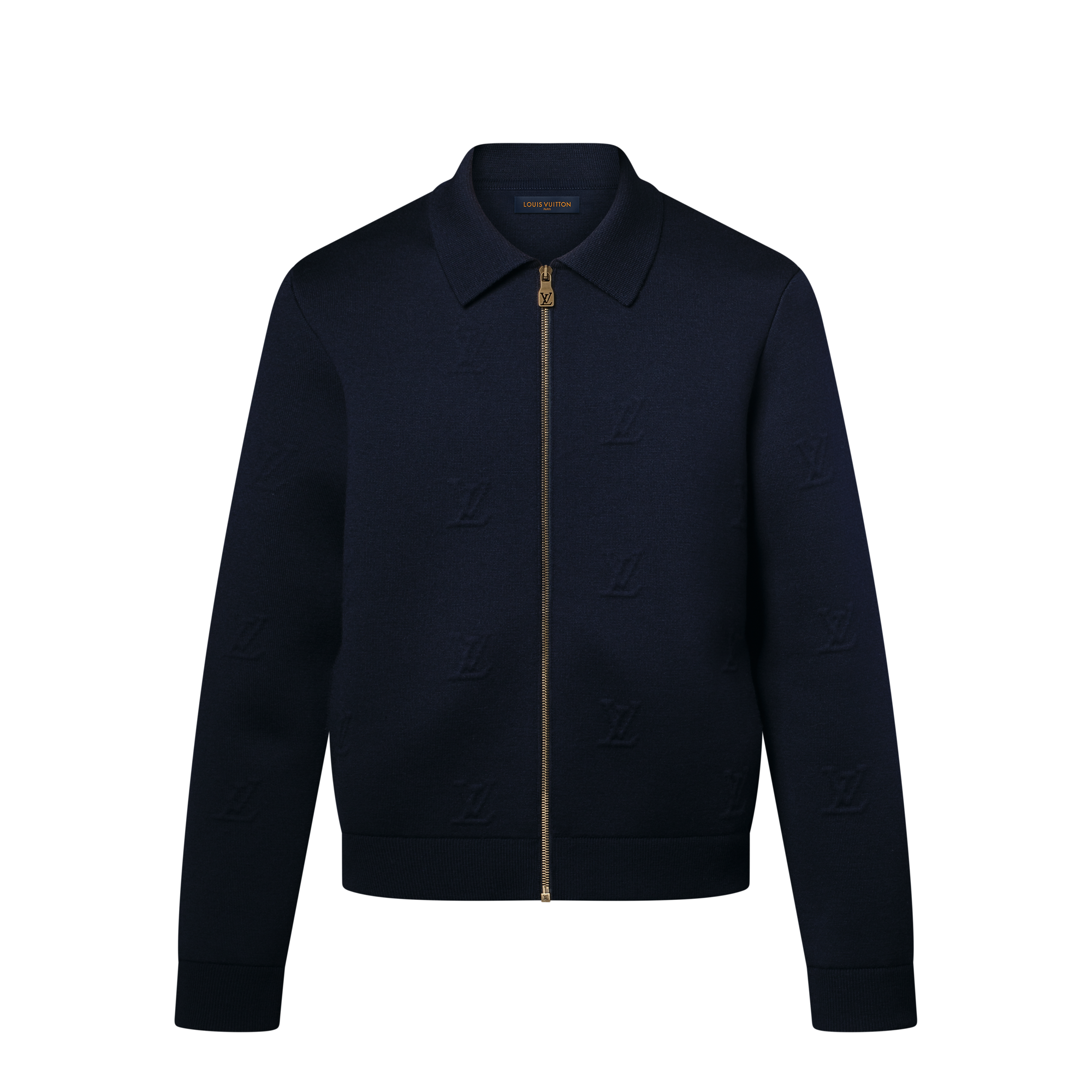 LV Blason Embossed Zipped Blouson
